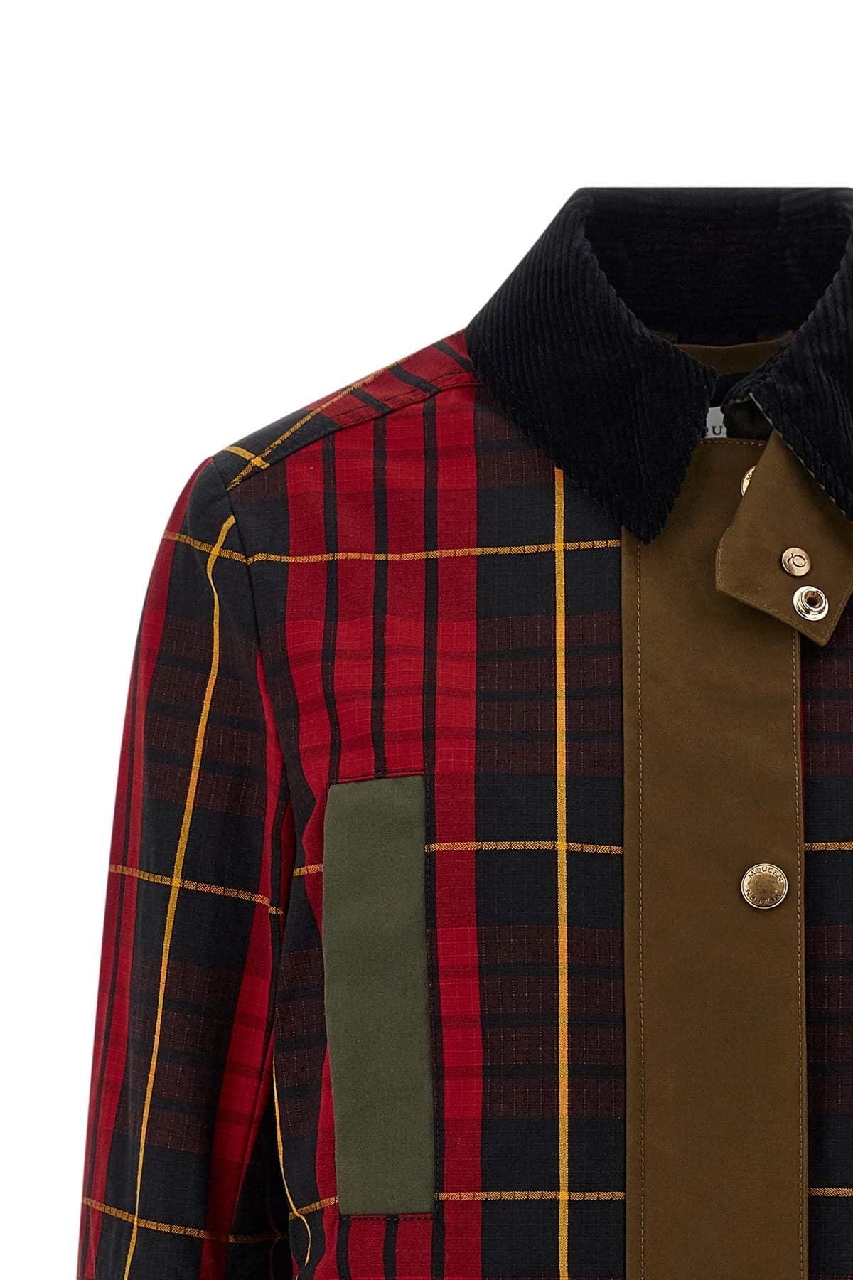 Alexander McQueen Alexander McQueen Waxed Patchwork Jacket
