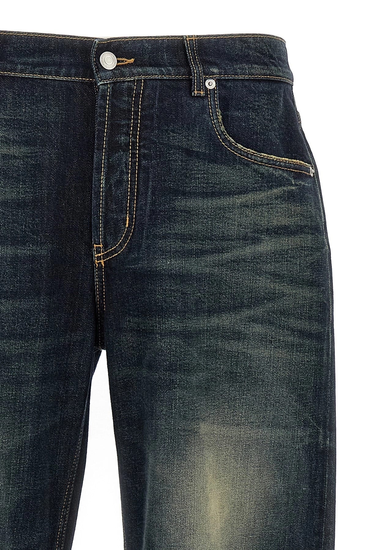 Alexander McQueen Alexander McQueen Wide Leg Stonewashed Jeans