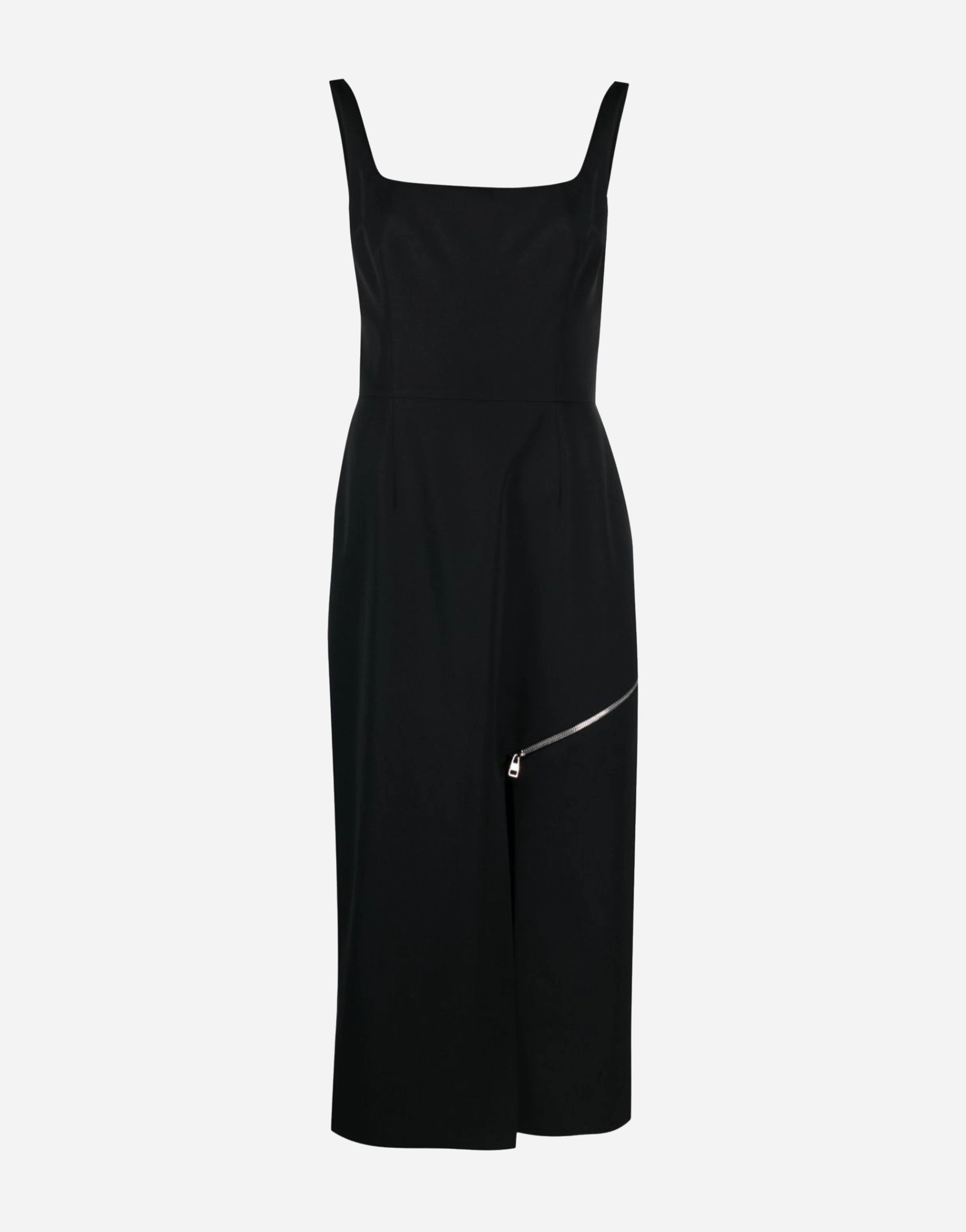 Alexander Mcqueen Zip-Embellished Midi Dress