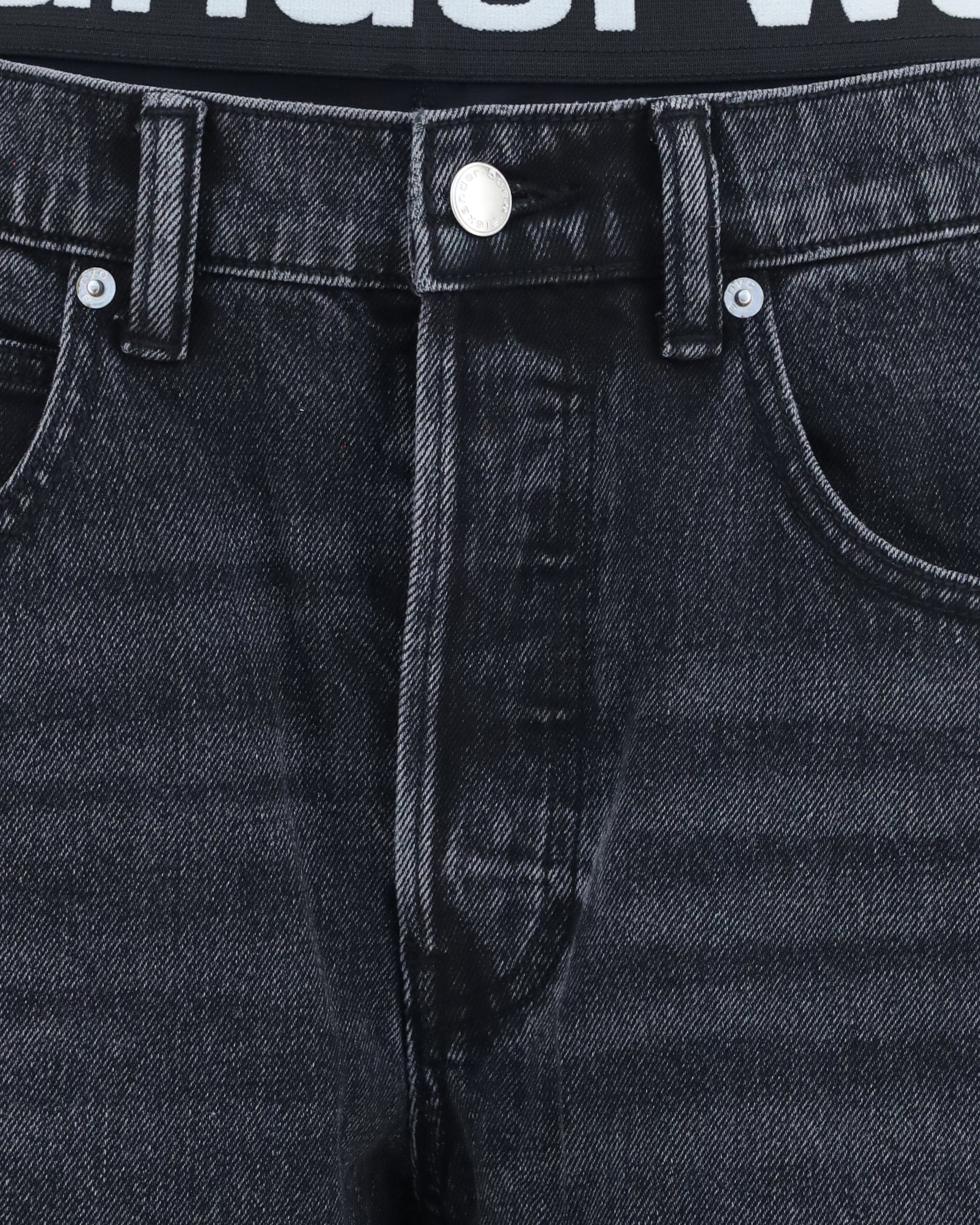 Alexander Wang Alexander Wang Blow-Up Jeans With Logo Waistband