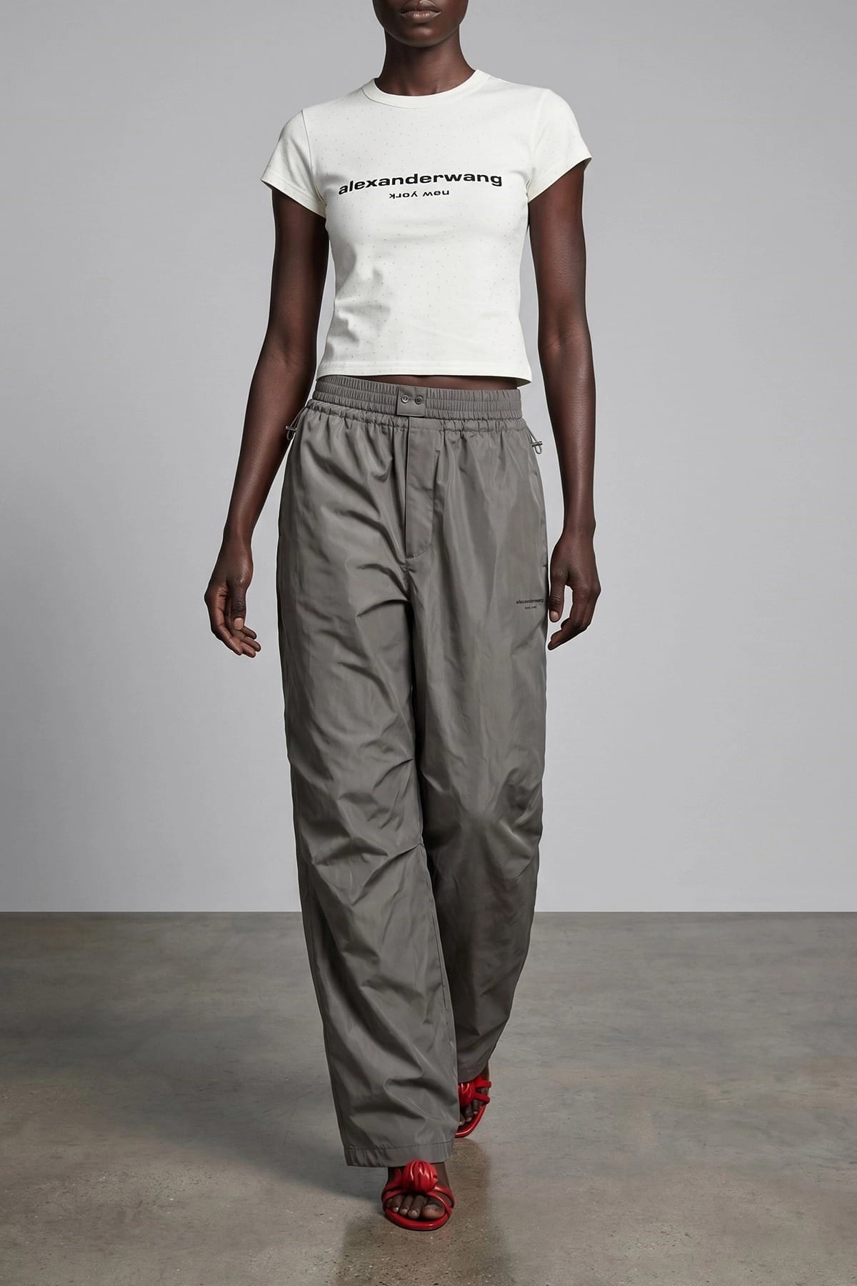 Alexander Wang Jogging à détail boxer - alternate view