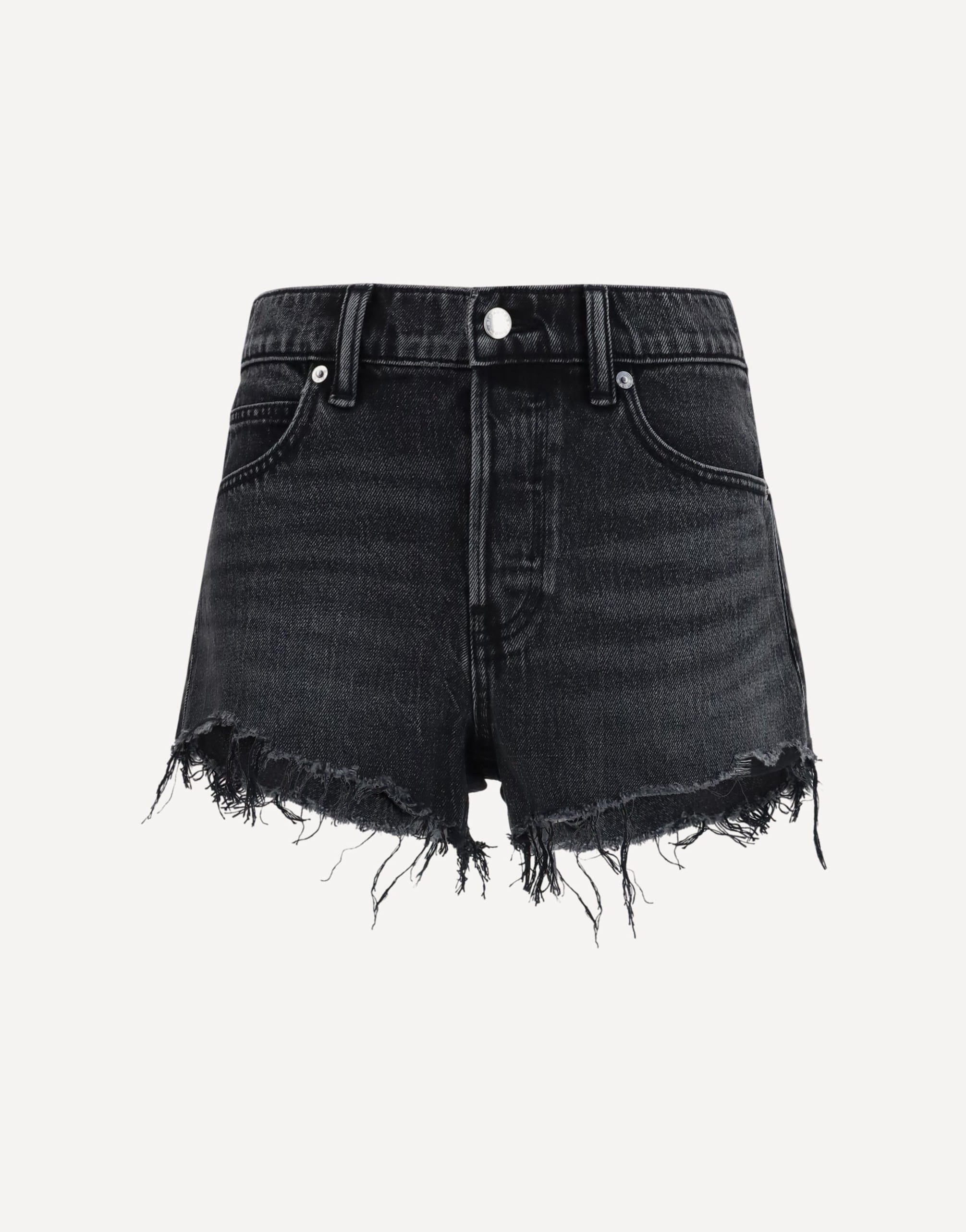 Alexander Wang Alexander Wang Crystal Logo Denim Shorts