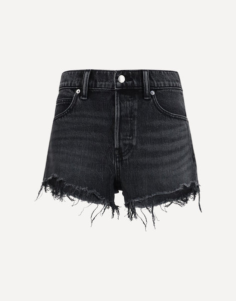 alexanderwang ロゴクリスタル付きデニムミニスカート/ 24インチ Alexander Wang Crystal Logo Denim Shorts | Sendegaro