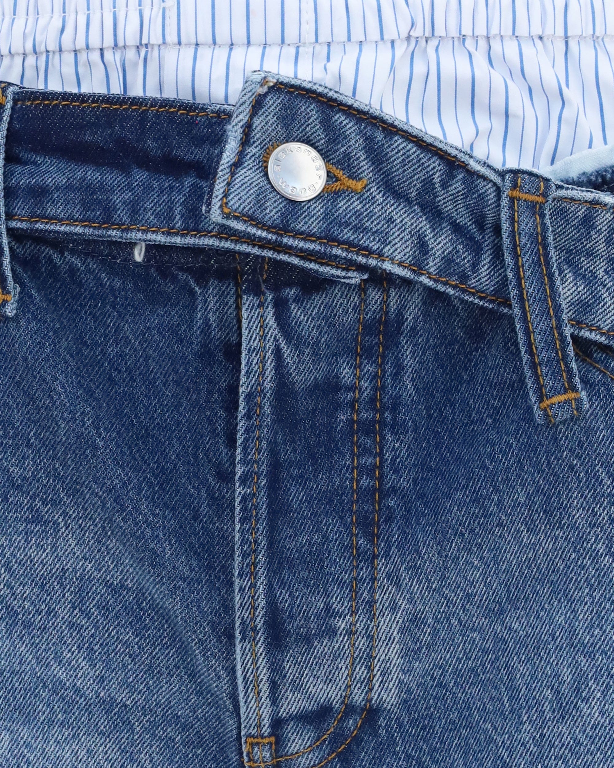 Alexander Wang Denim Shorts With Boxer Detail | Sendegaro IT