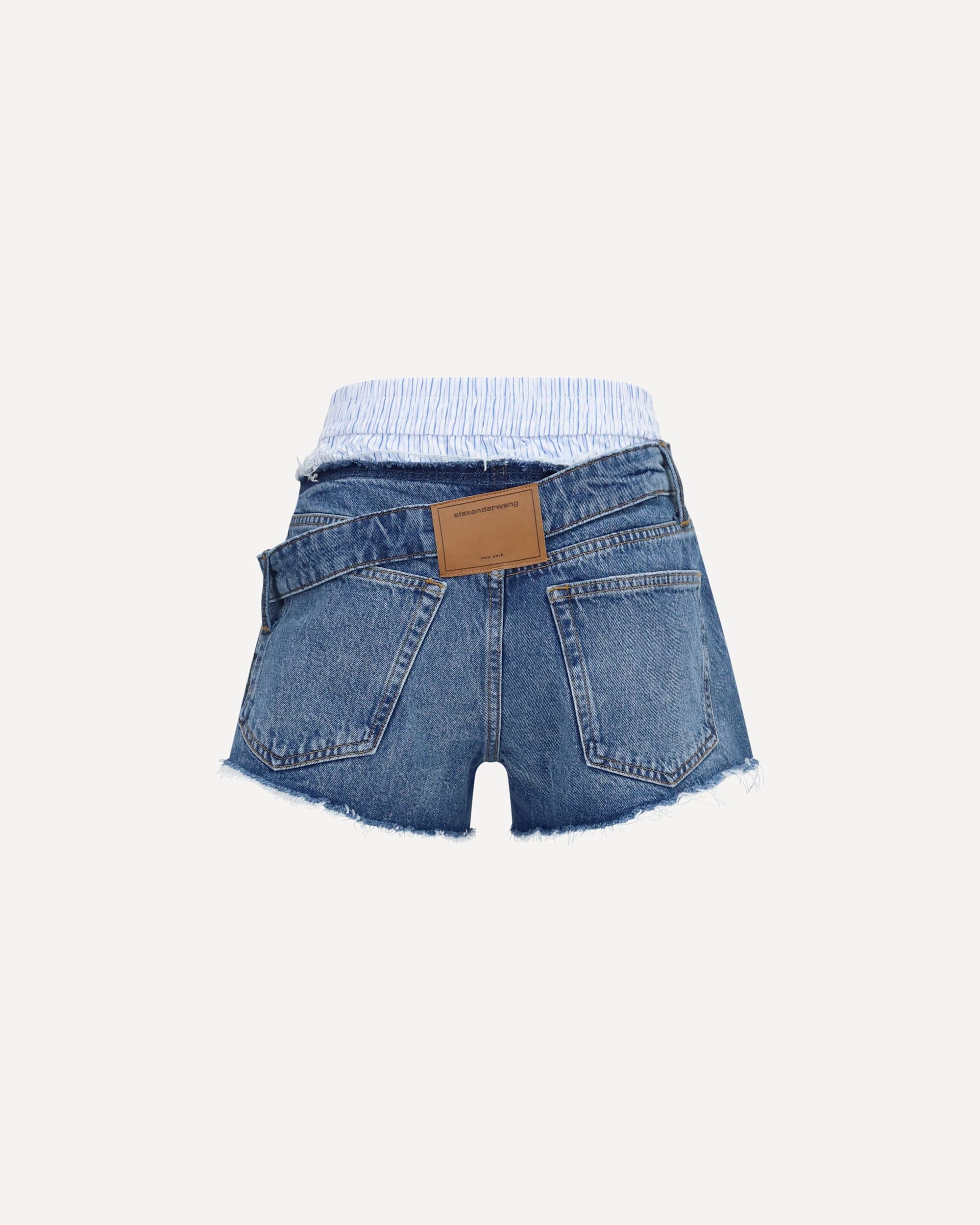 Alexander Wang Alexander Wang Denim Shorts With Boxer Detail