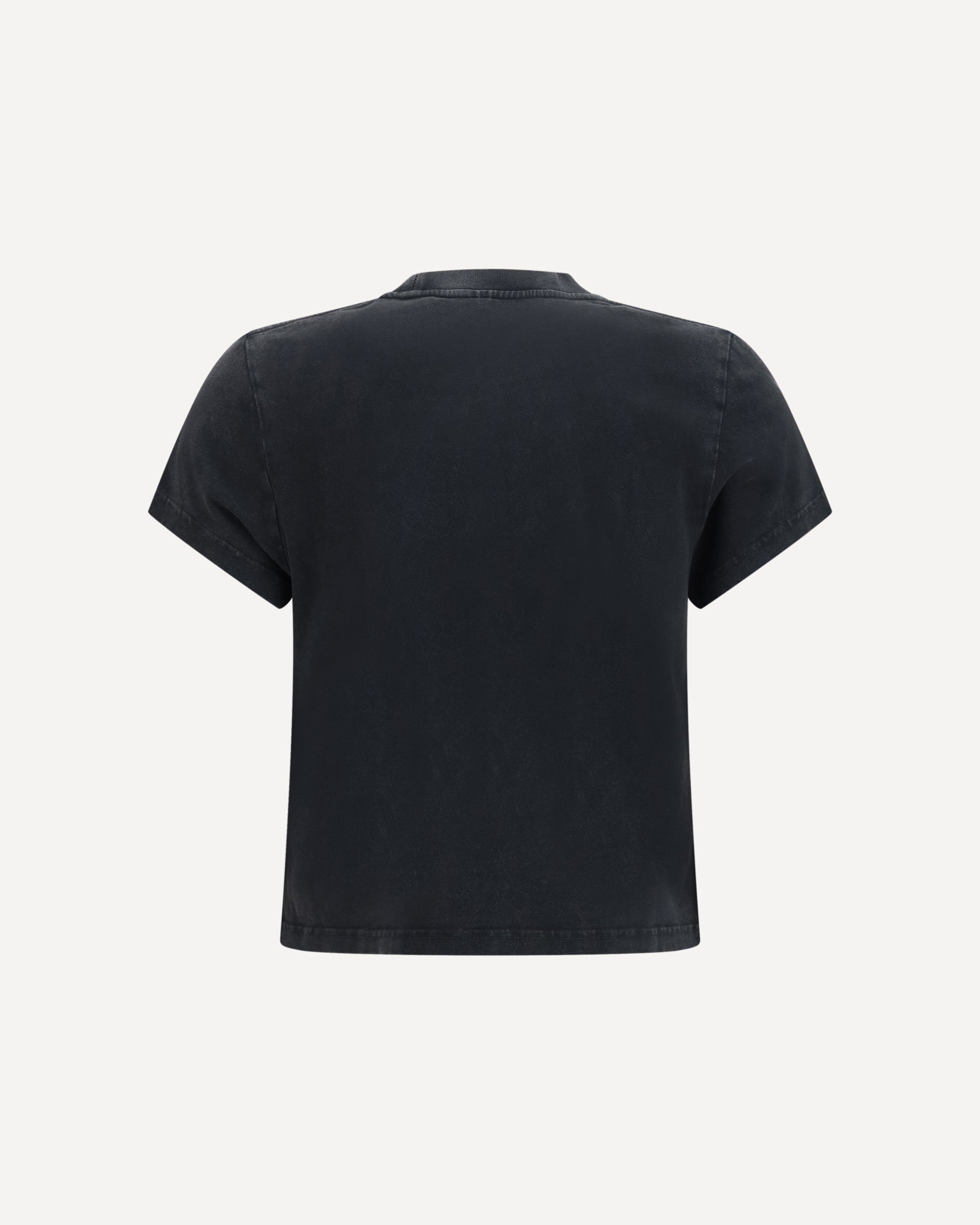 Alexander Wang Kurzärmliges T-Shirt mit zentralem Logodruck - alternate view