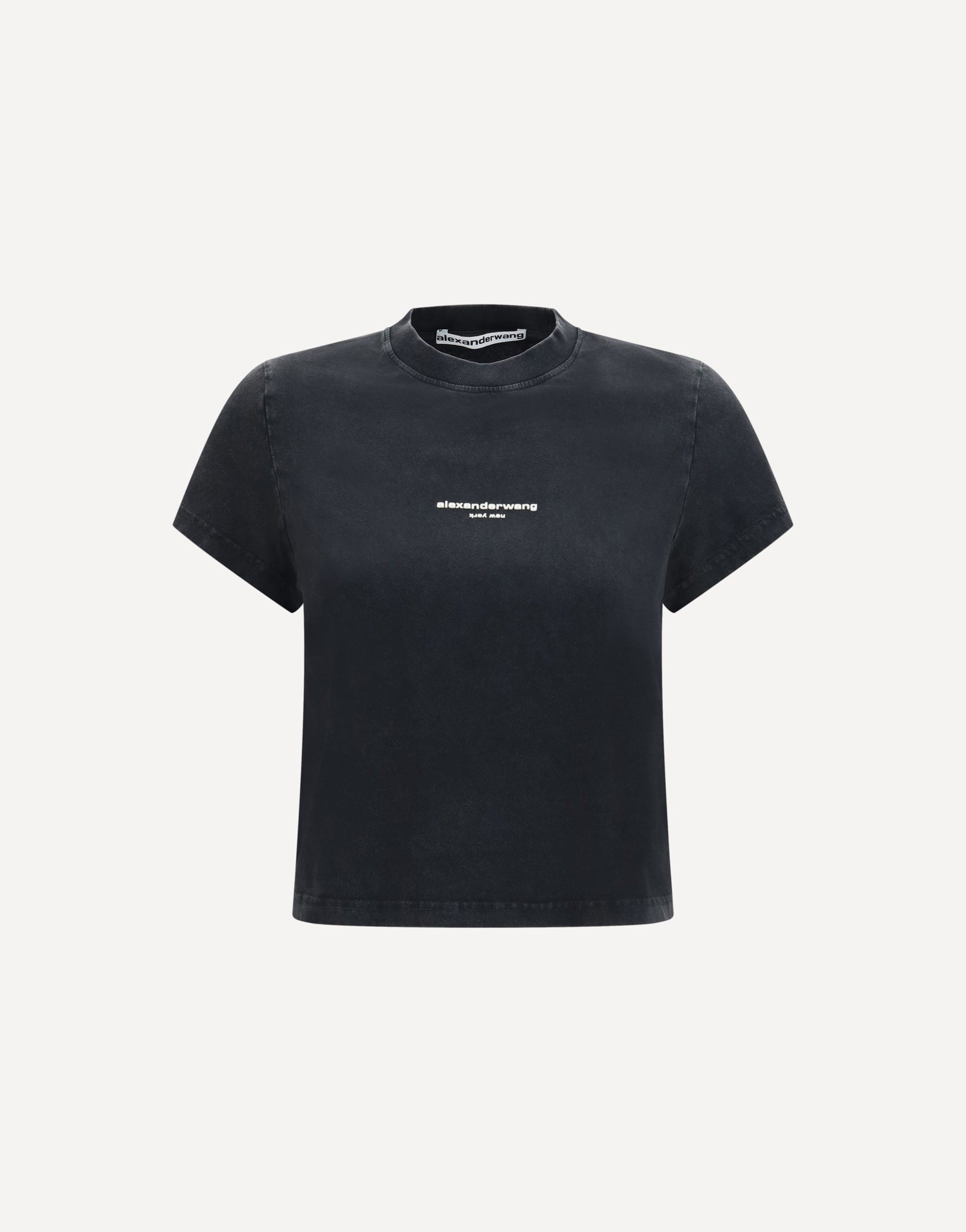 Alexander Wang Alexander Wang Short-Sleeve T-Shirt With Central Logo Print