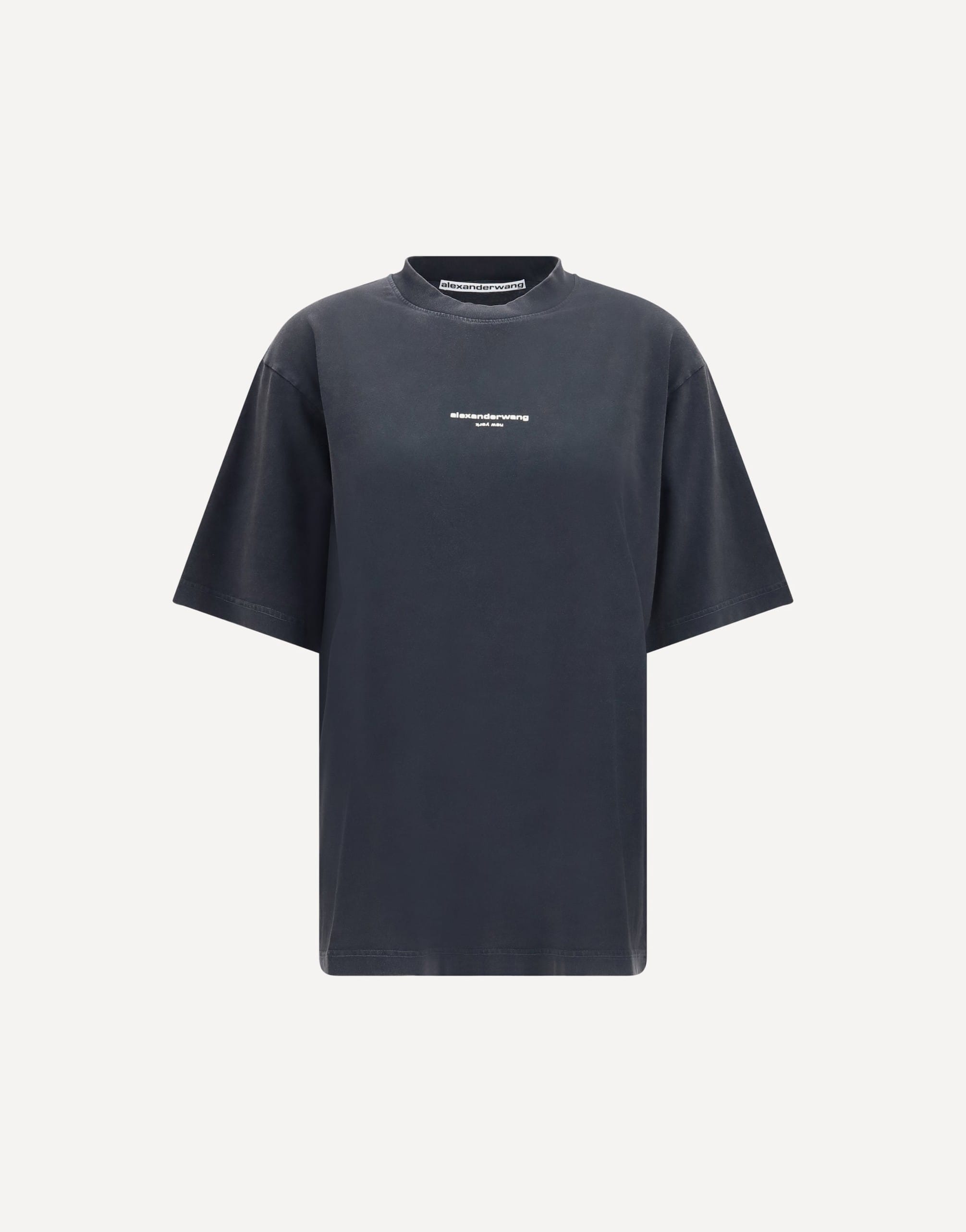 Alexander Wang Alexander Wang Short-Sleeve T-Shirt With Central Logo Print