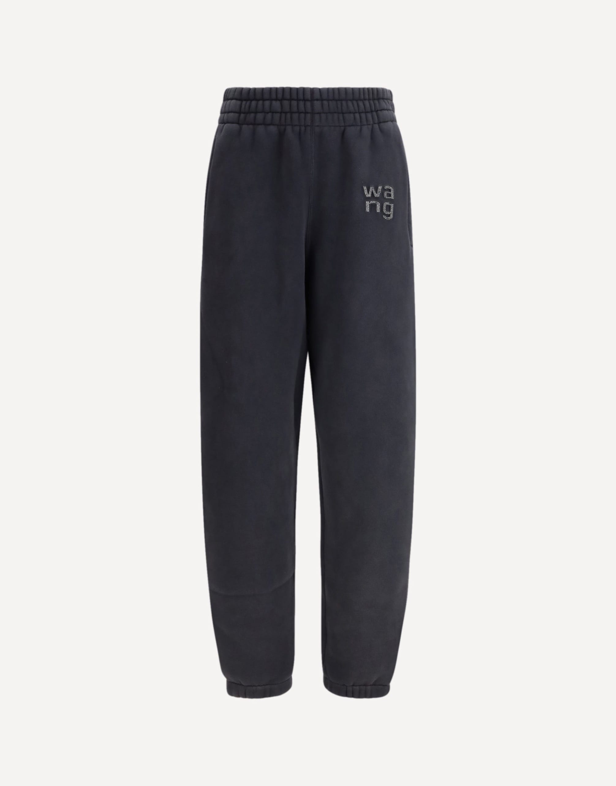 Alexander Wang Sweatpants With Raised Glitter Logo Detailing
