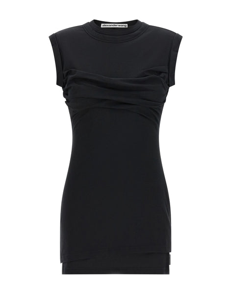 Alexander Wang ツイストTシャツビス チェドレスワンピース Alexander Wang ツイストバストレイヤードドレス | Sendegaro JP