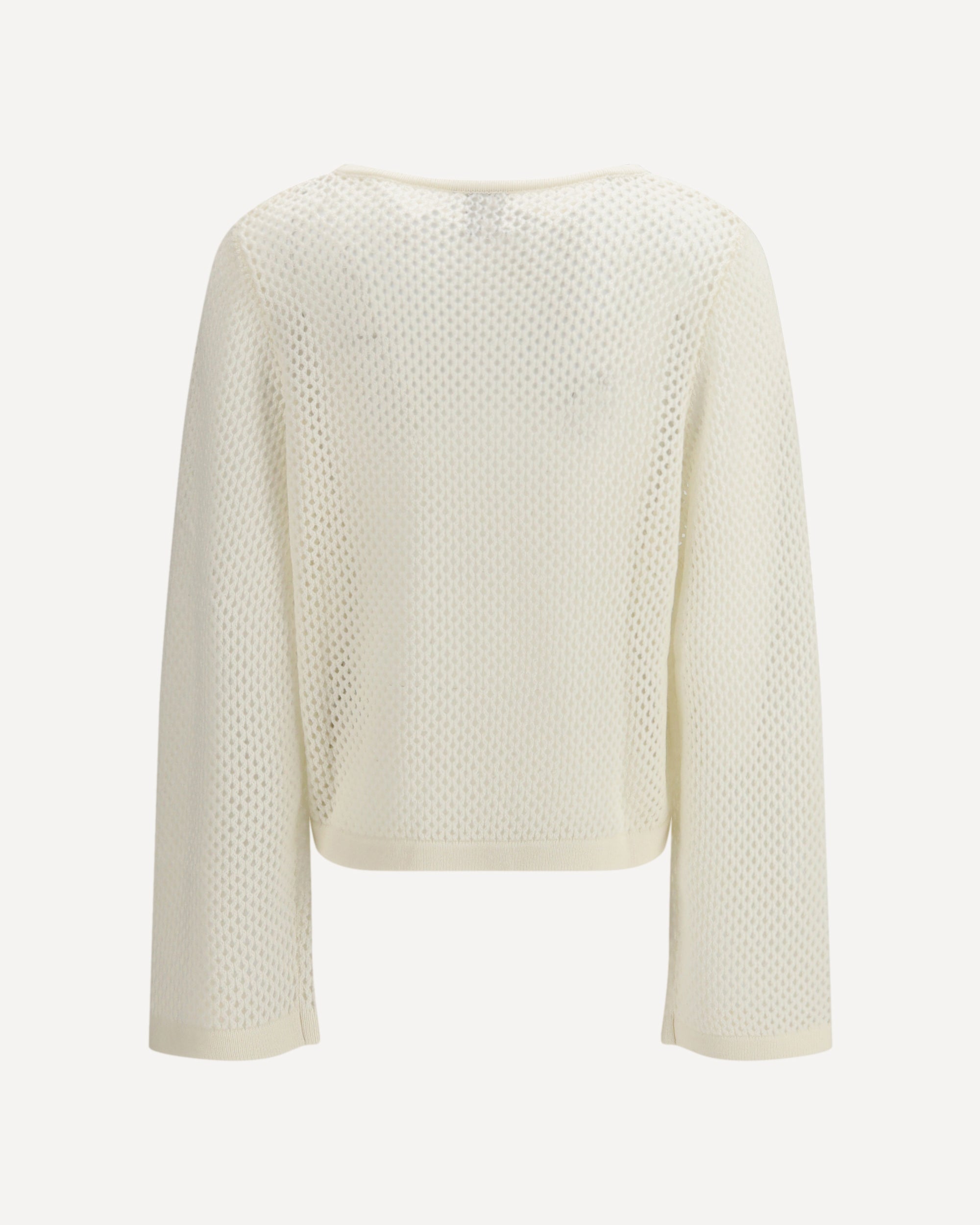Allude Perforated Boatneck Jumper Sweater - alternate view