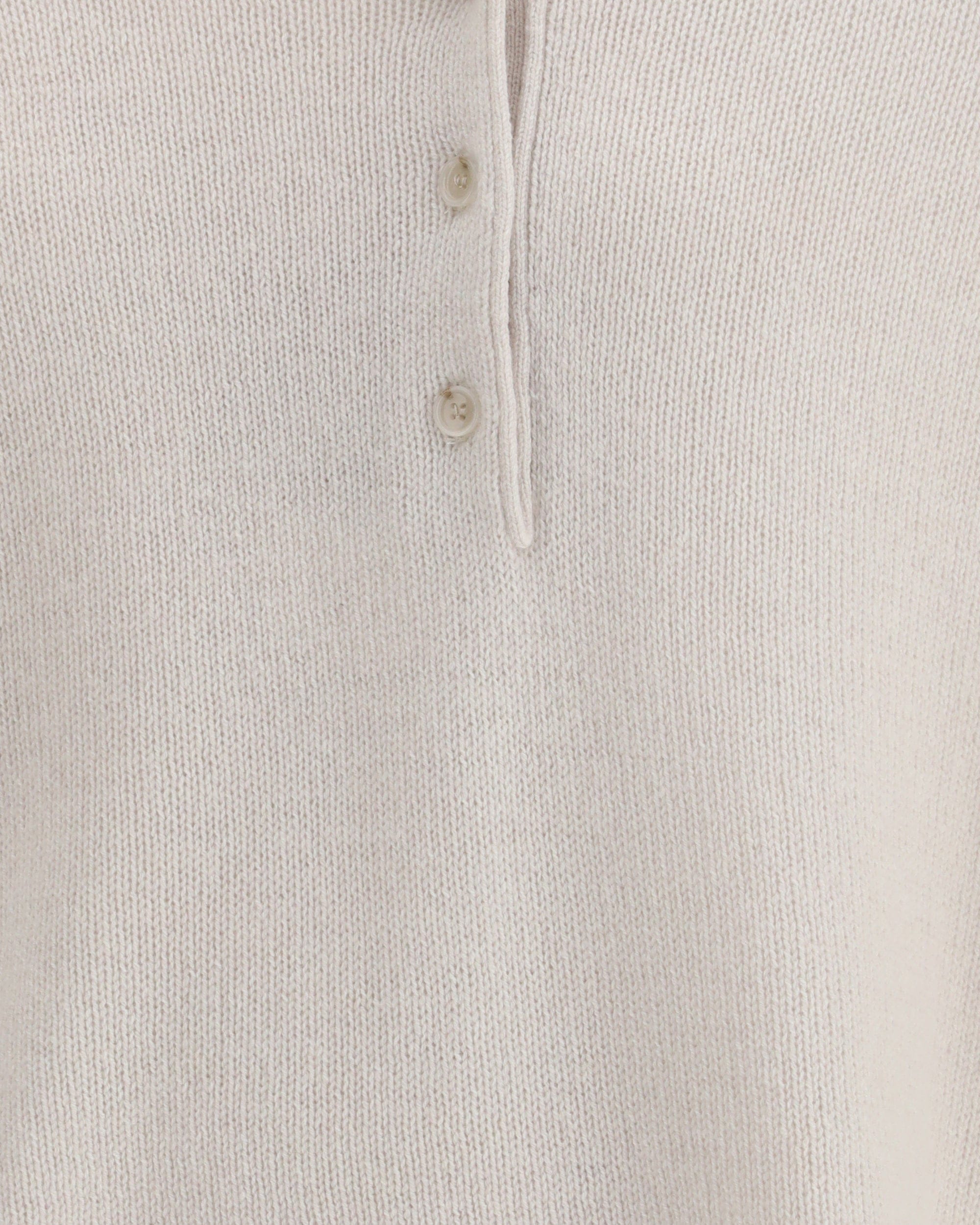 Allude Short-Sleeve Polo Neck Sweater