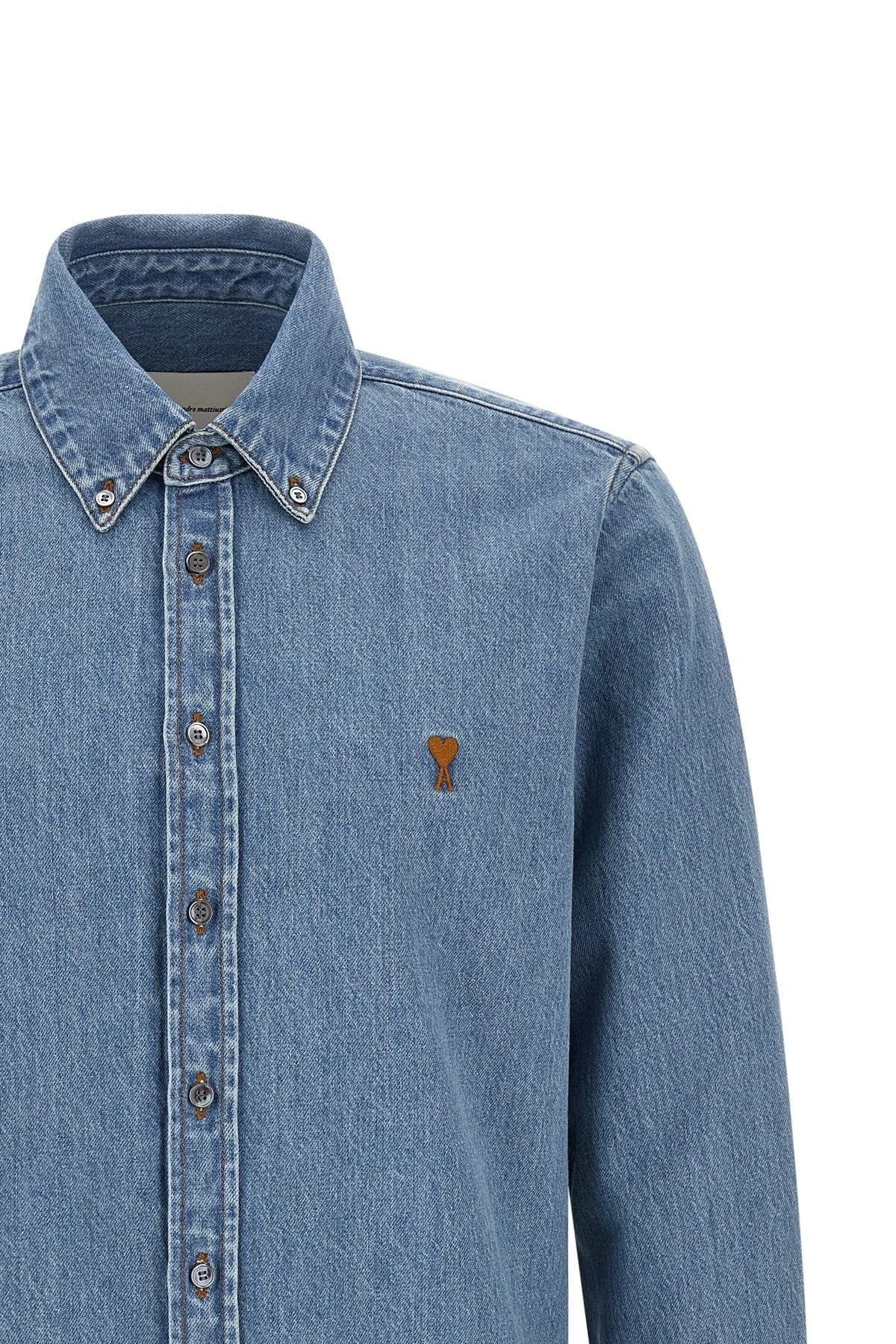 Ami Paris Ami Paris Ami De Coeur Denim Shirt