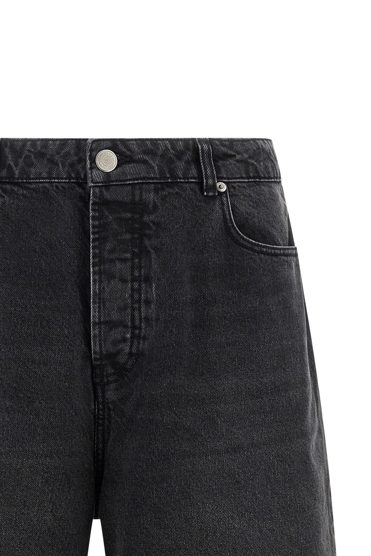 Ami Paris Ami Paris Black Denim Bermuda Shorts