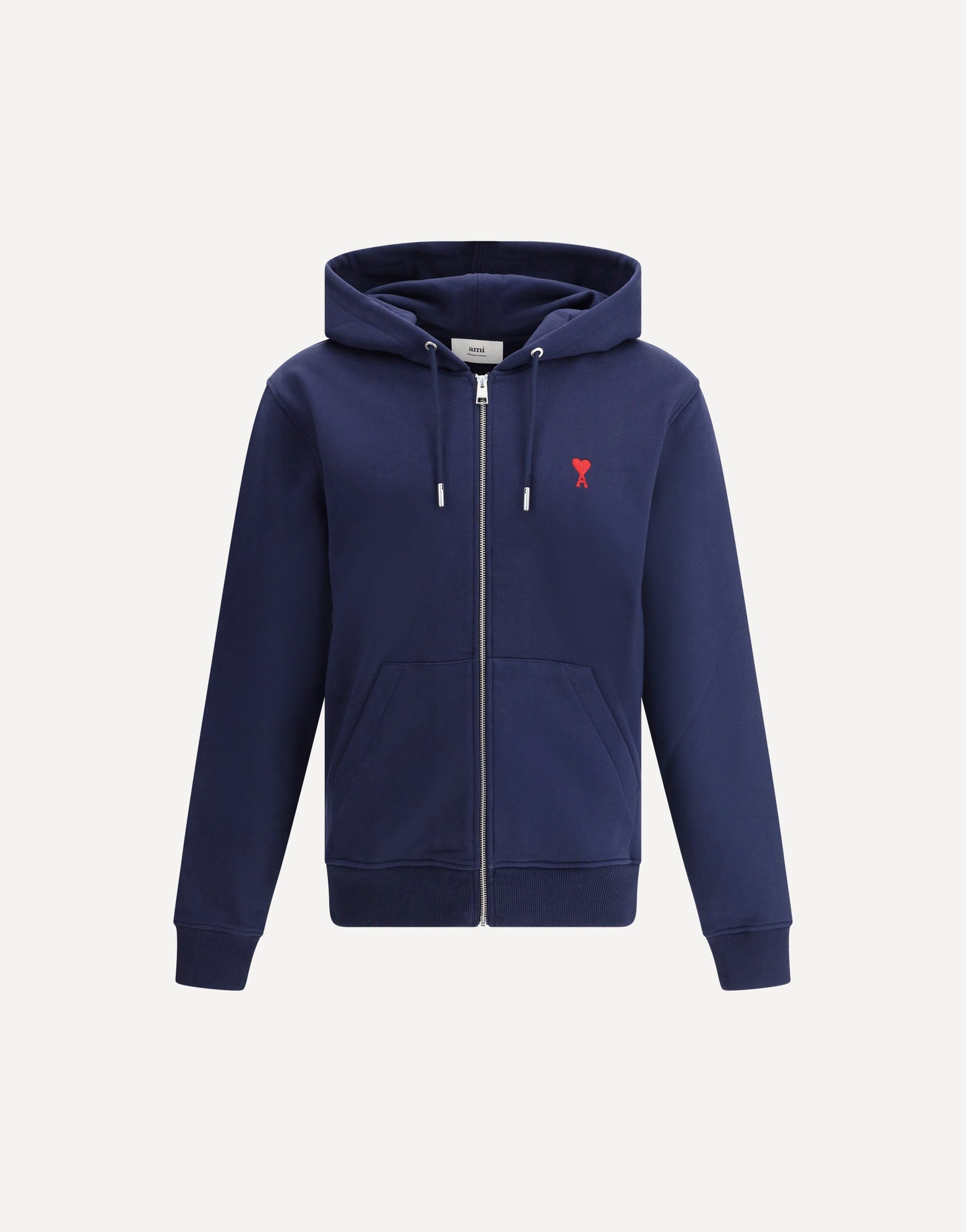 Ami Paris Embroidered Logo Hoodie