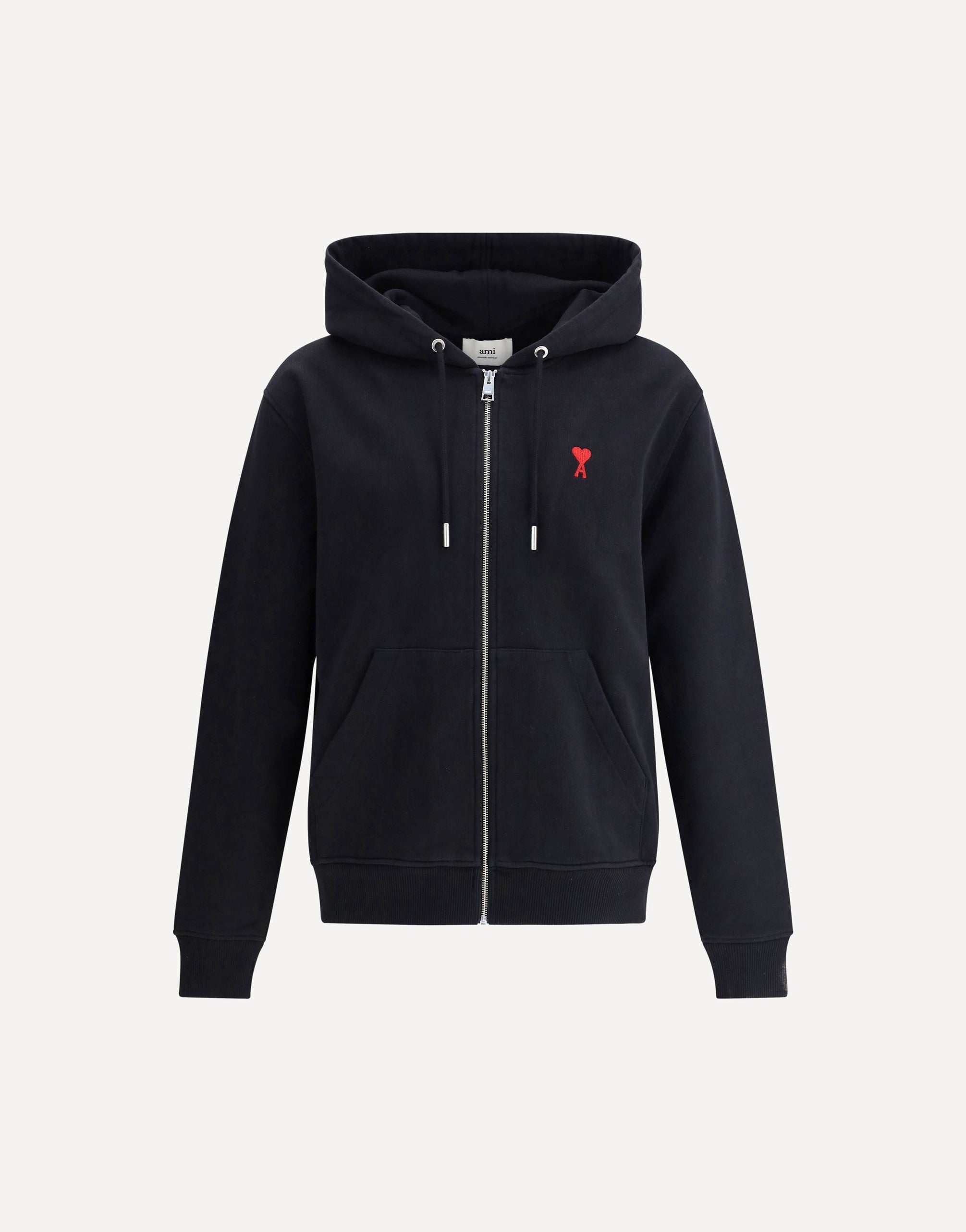 Ami Paris Embroidered Logo Hoodie | Sendegaro