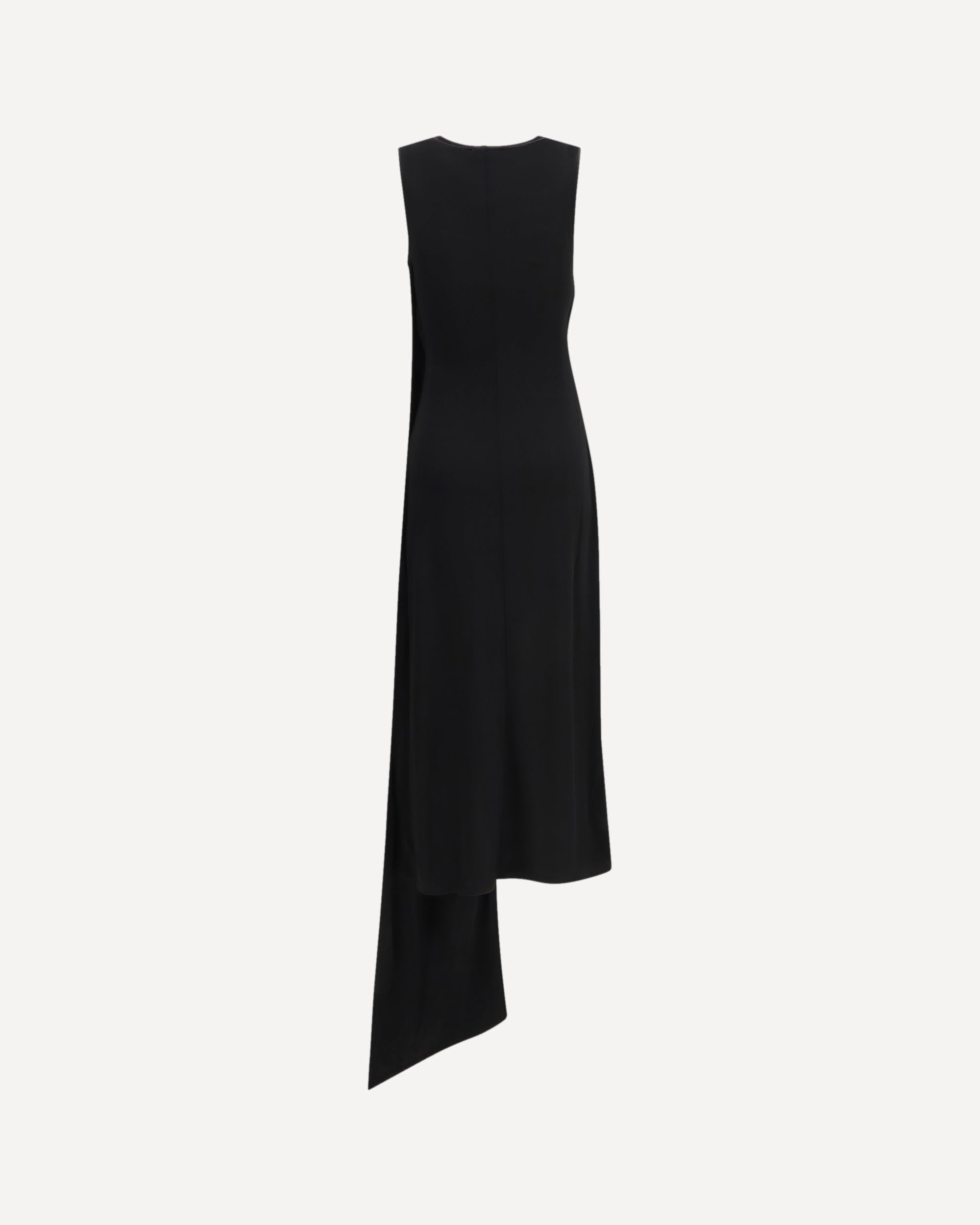 Ami Paris Long Jersey Dress With Lavallière - alternate view
