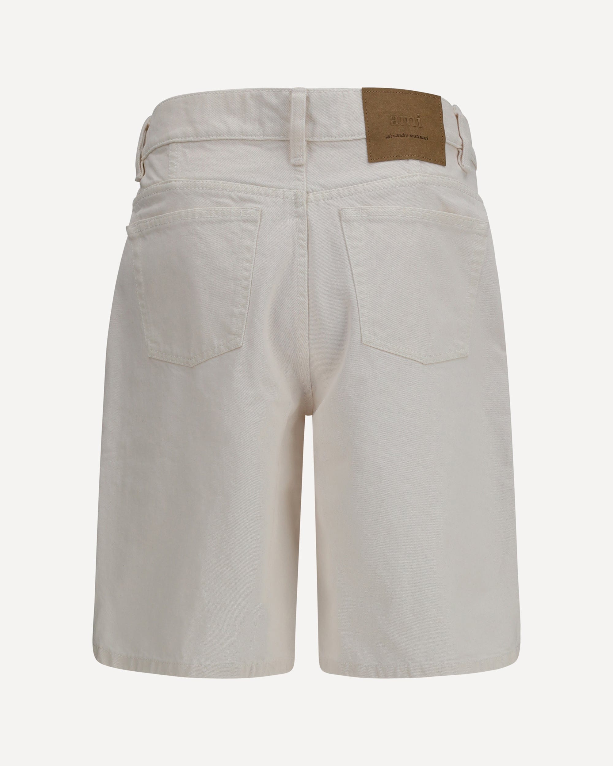Ami Paris Wide Twill Cotton Shorts - alternate view