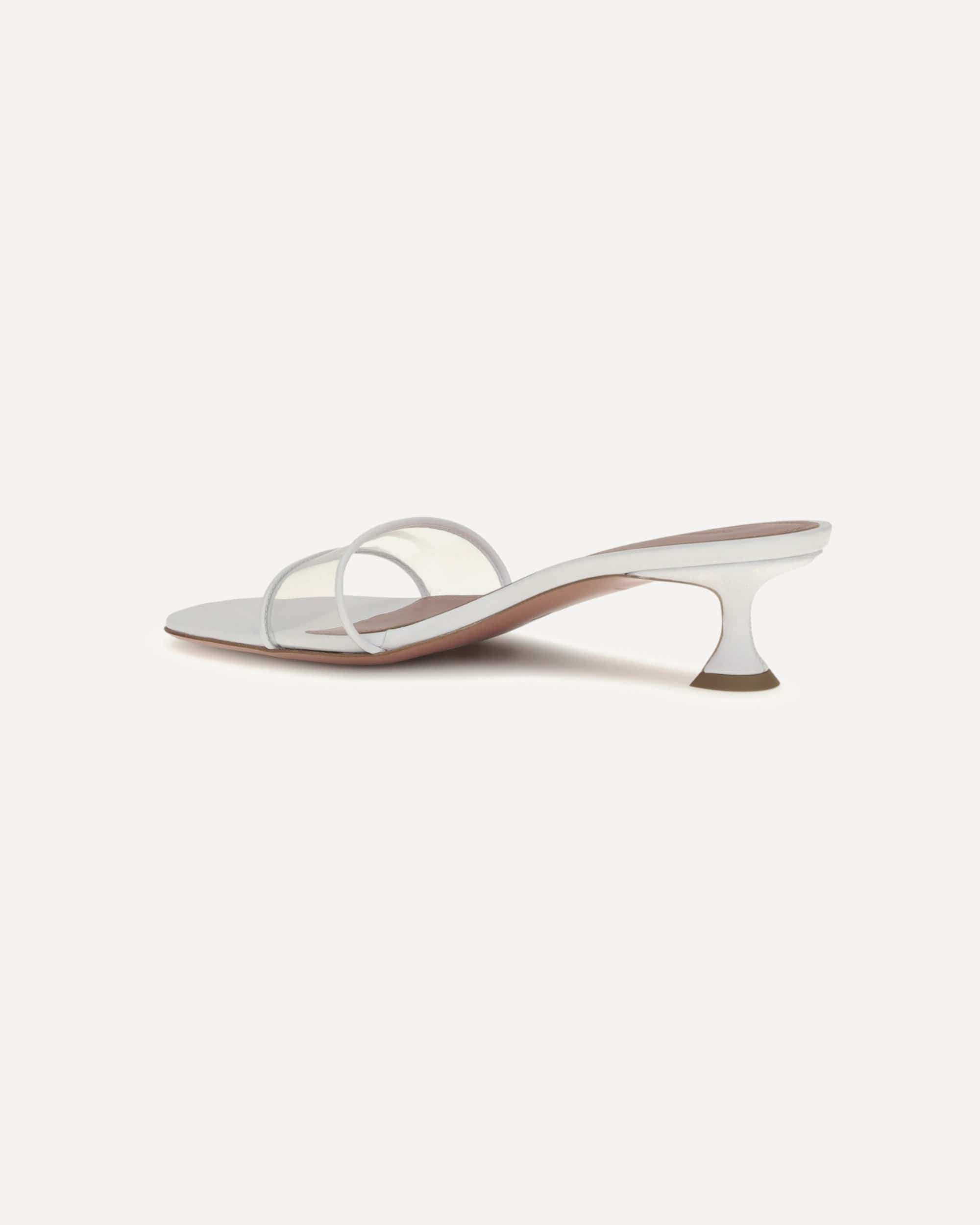 Amina Muaddi Amina Muaddi Andreea Glass Mule Sandals
