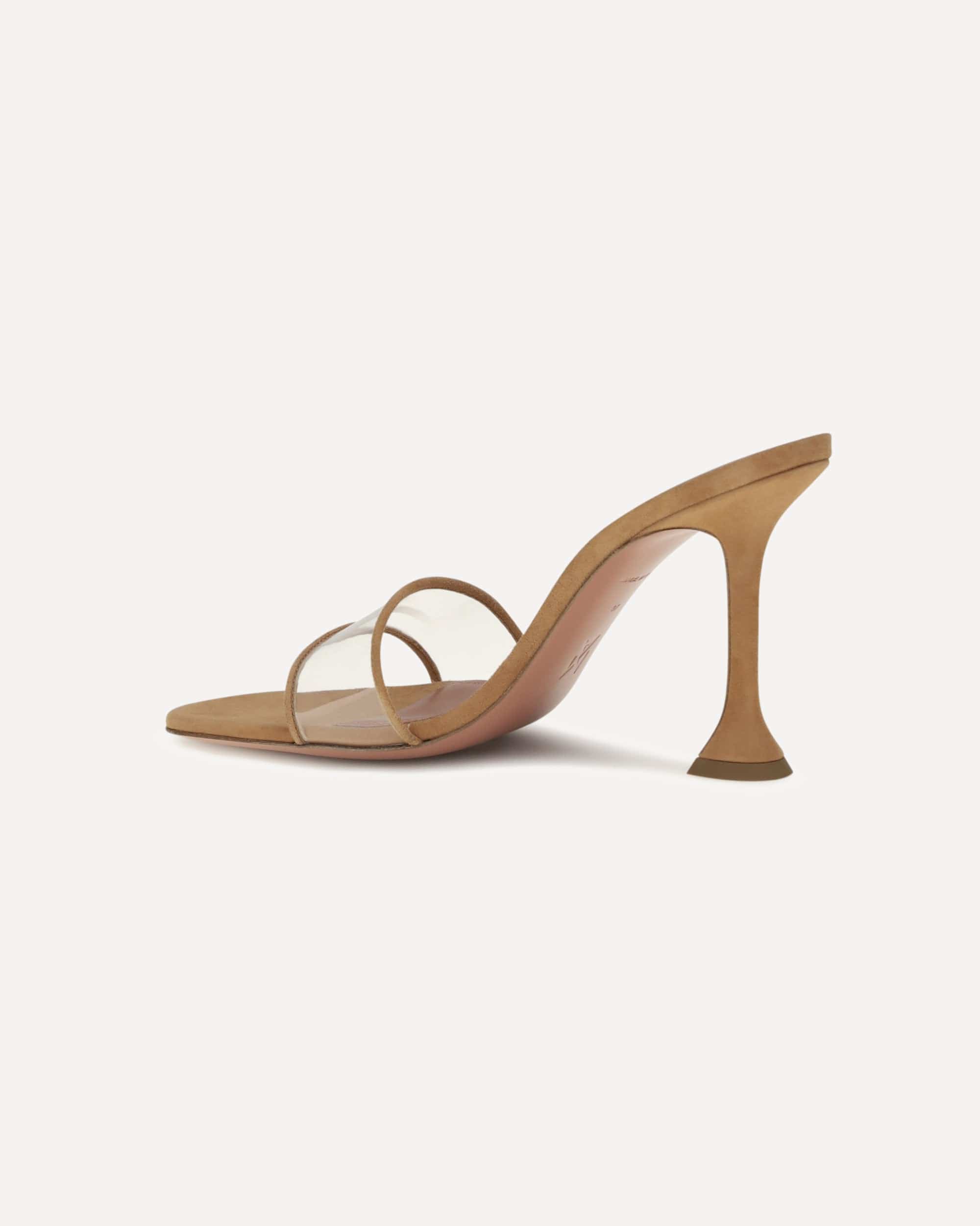 Amina Muaddi Amina Muaddi Andreea Glass Mule Sandals