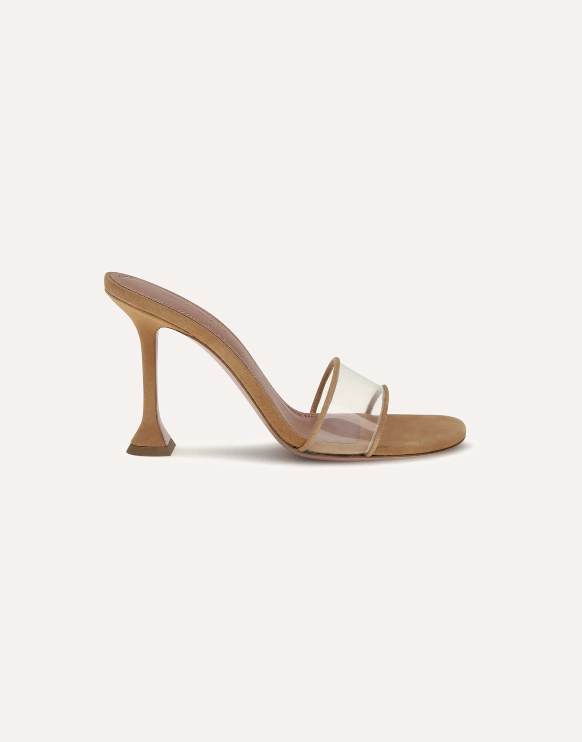 Amina Muaddi Amina Muaddi Andreea Glass Mule Sandals