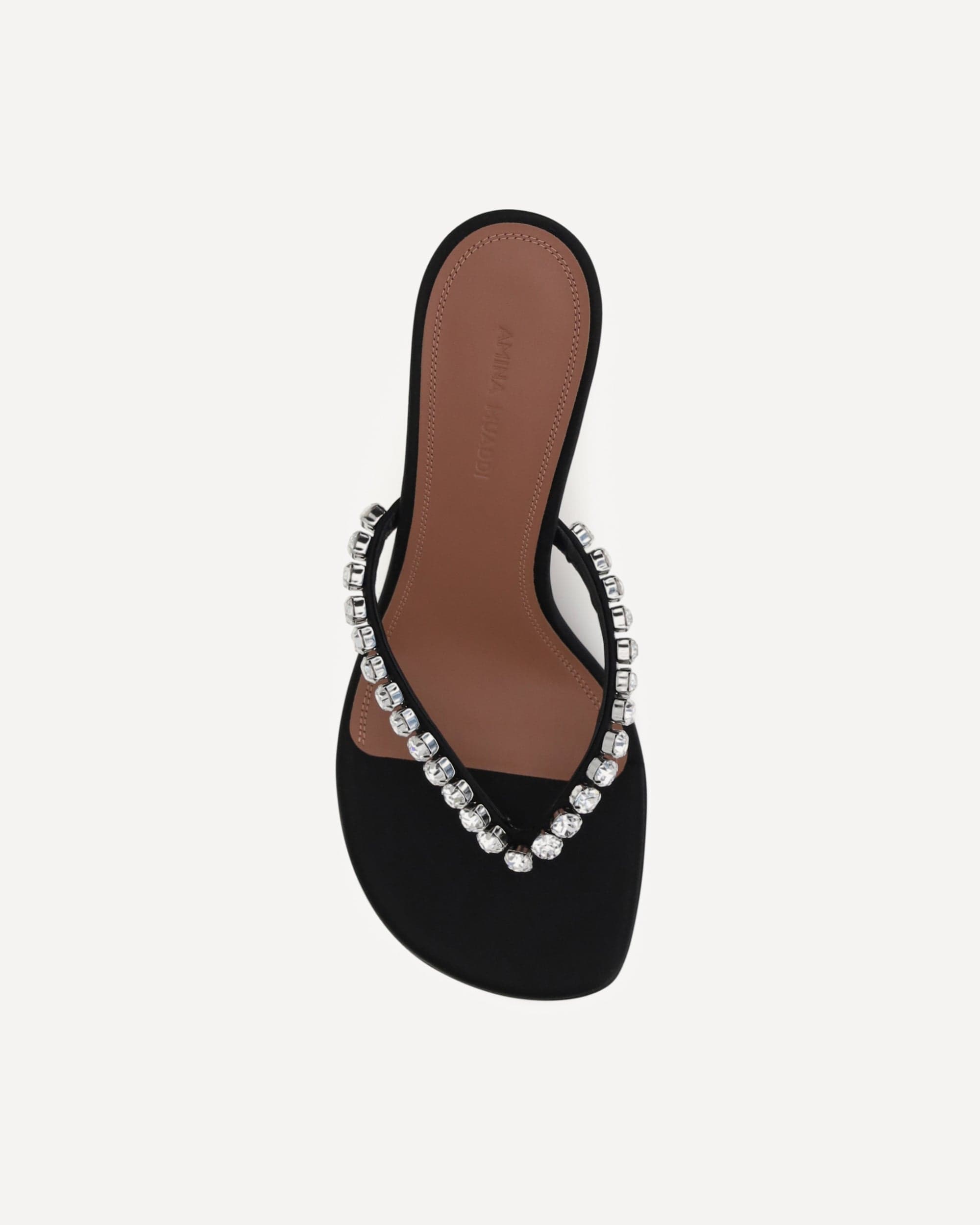 Amina Muaddi Amina Muaddi Gigi Crystal-Embellished Thong Sandals