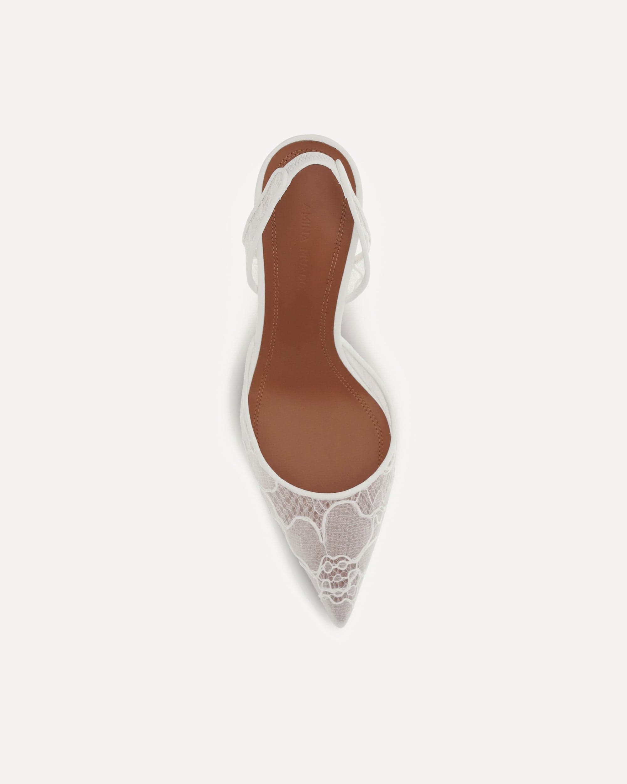 Amina Muaddi Holli Lace Pumps