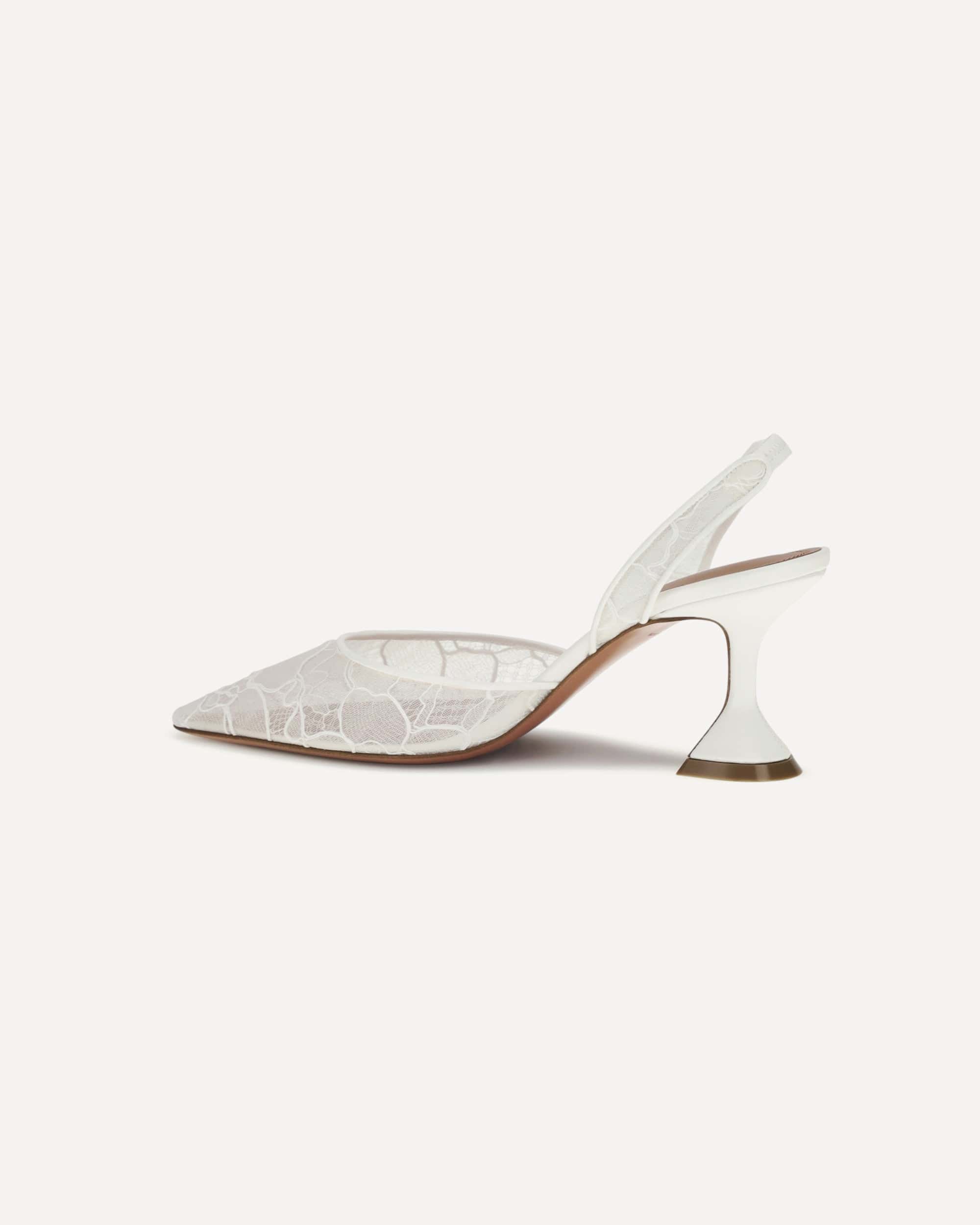 Amina Muaddi Holli Lace Pumps