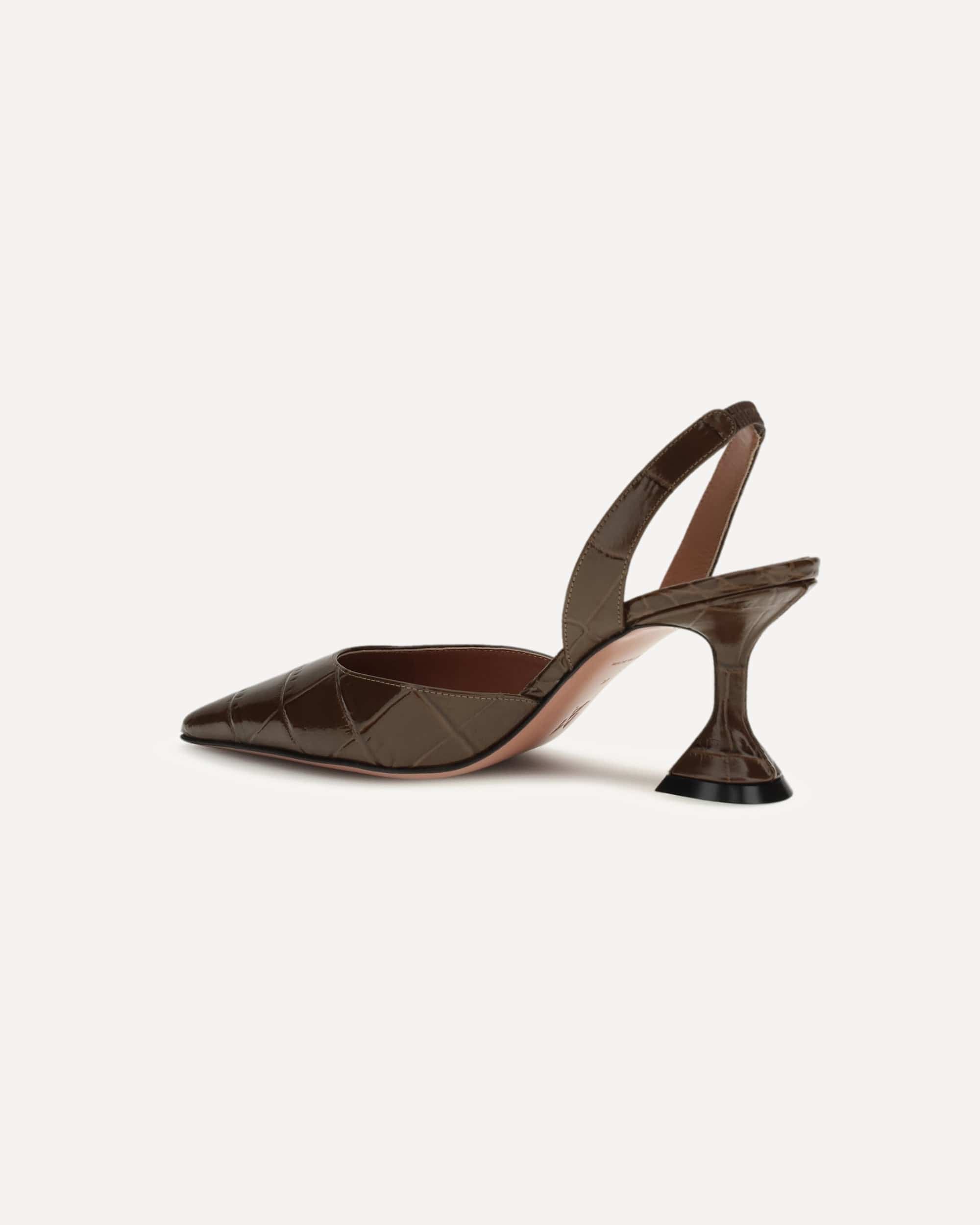 Amina Muaddi Holli Slingback Pumps