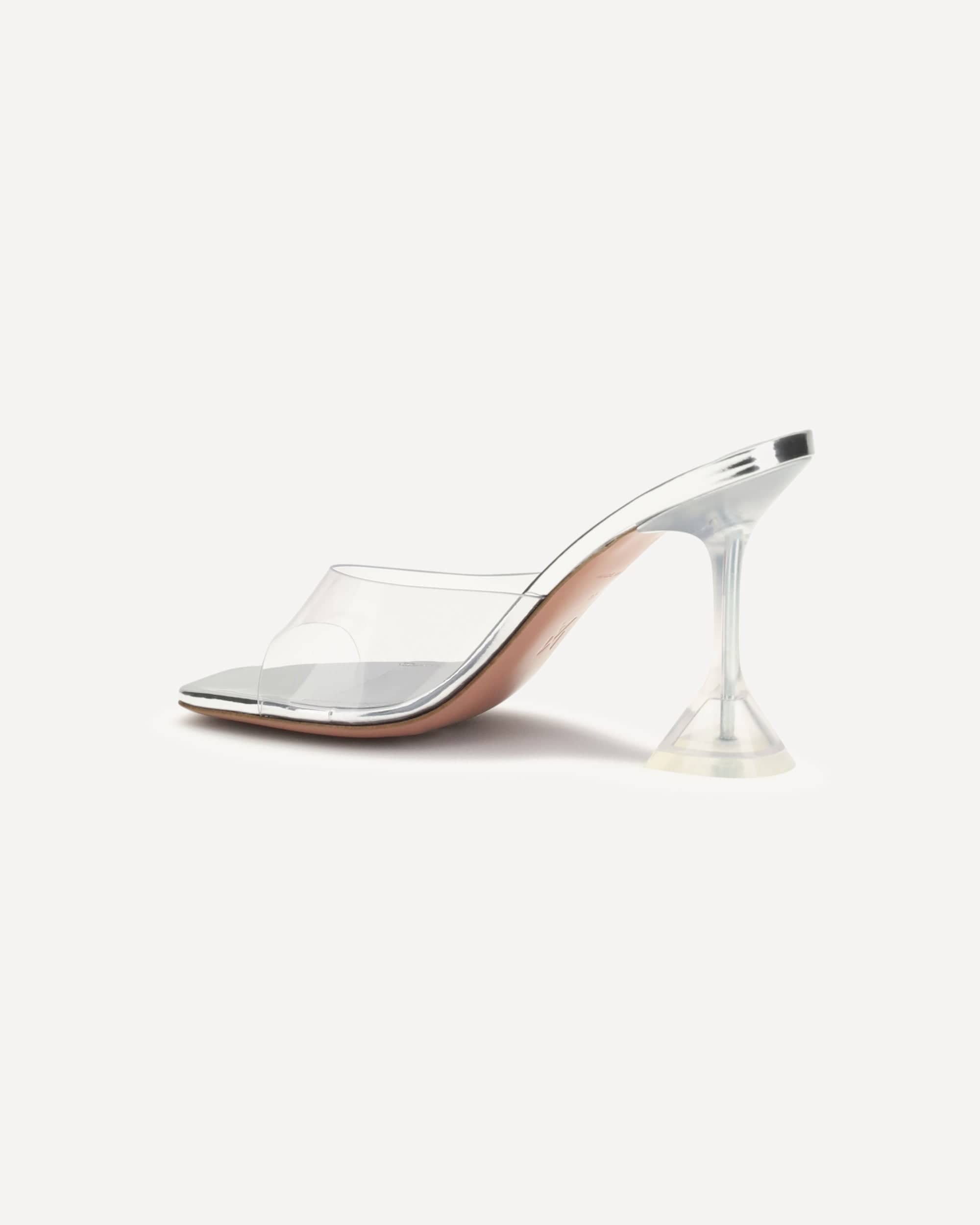Amina Muaddi Lupita Glass Sandals