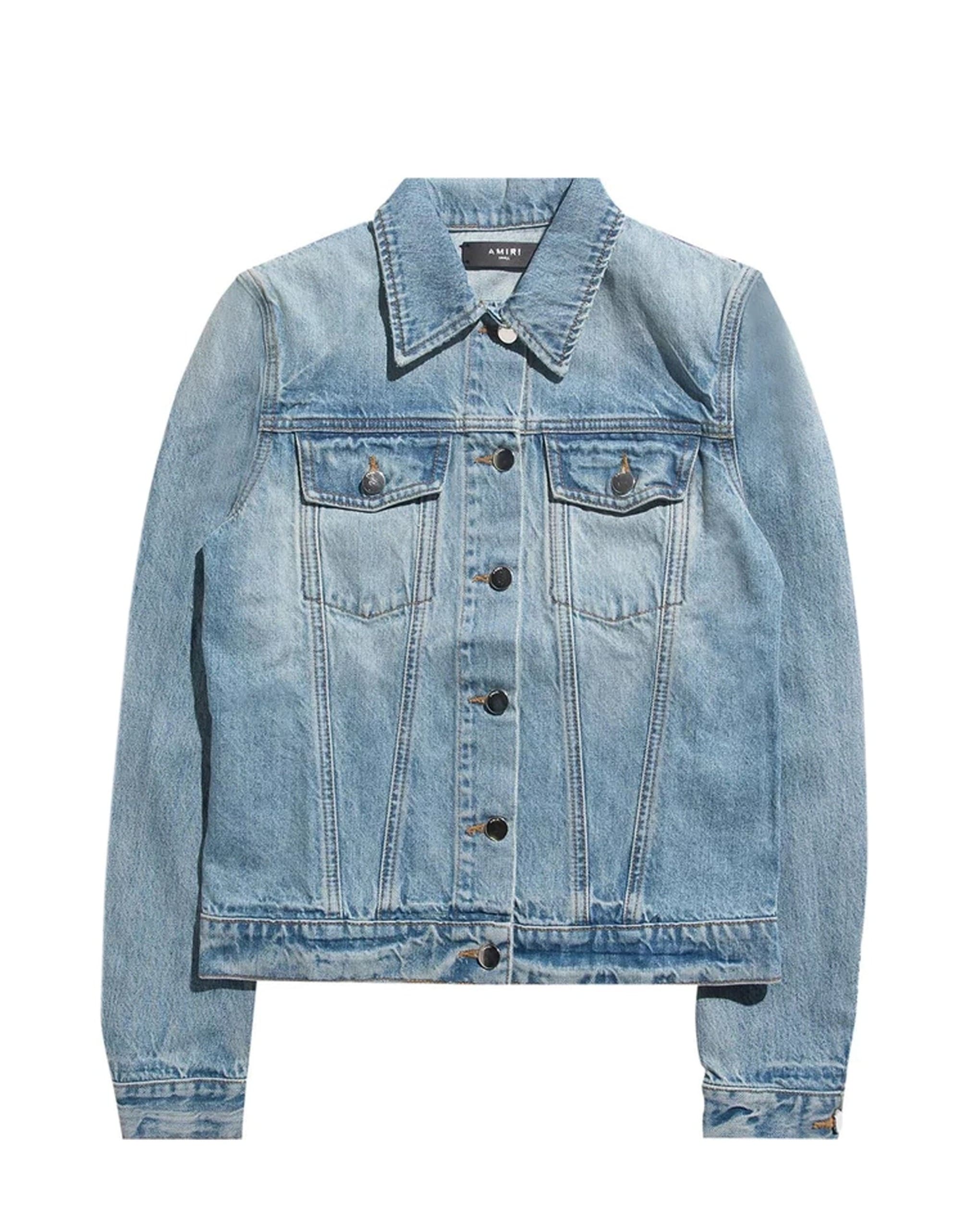 AMIRI デニムジャケット M AMIRI SS26 MA DENIM ZIP HOODIE (AMOUJA1037 ANTIQUE) (AMIRI/デニム