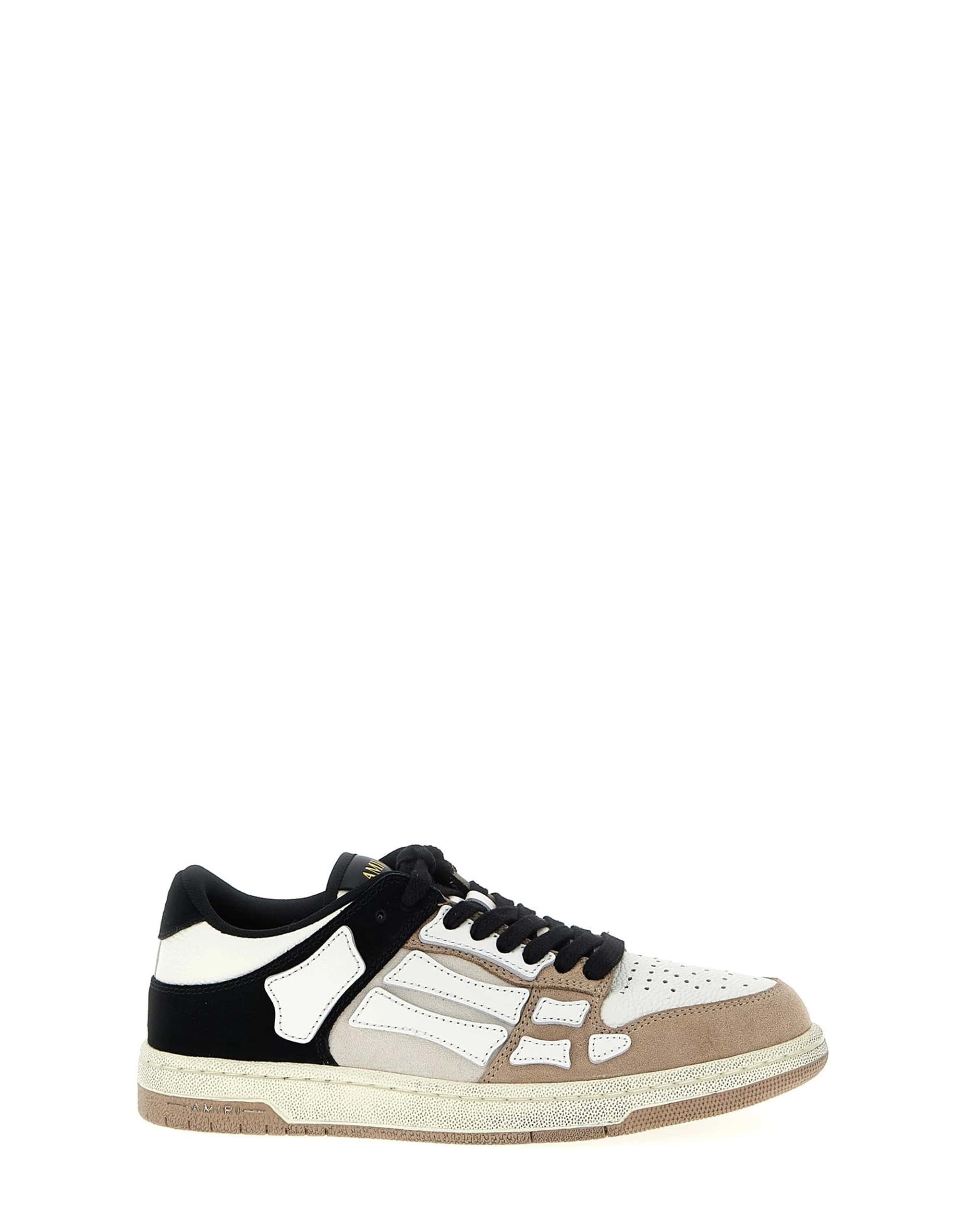 Amiri Amiri Distressed Skel Top Low Sneakers