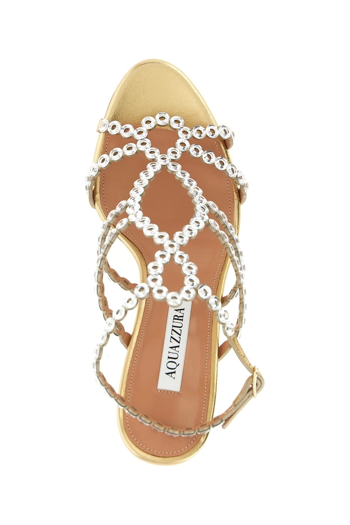 Aquazzura Mooncrush Crystal Sandals | Sendegaro