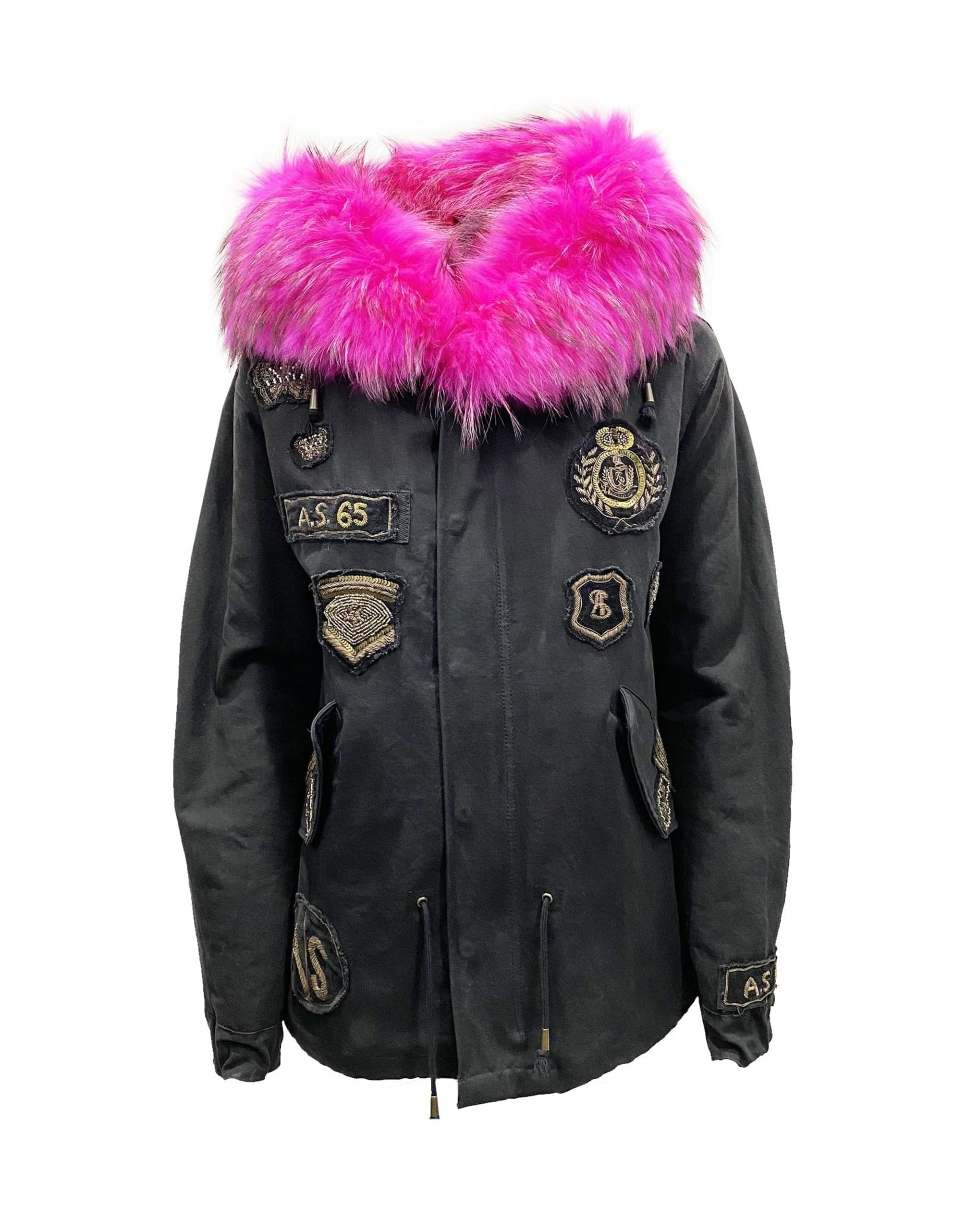 AS65 Canvas Embellished Parka Jacket