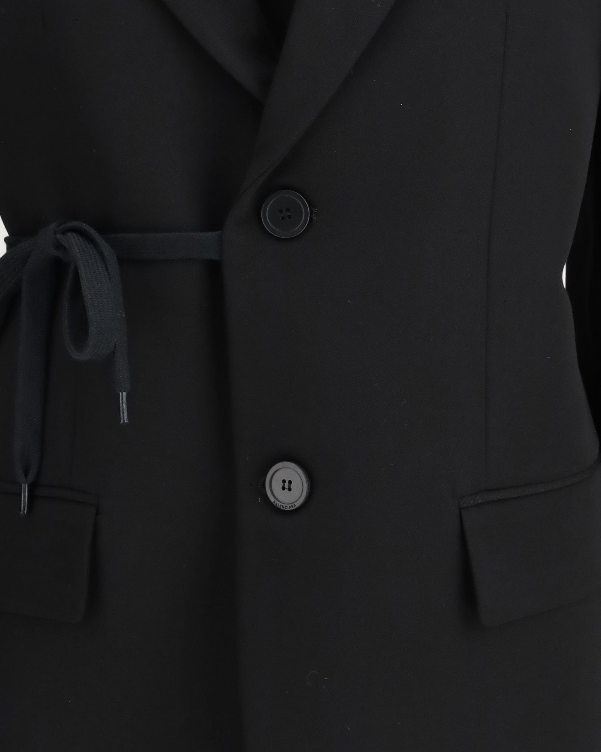 Balenciaga Barathea Wool Tailored Jacket