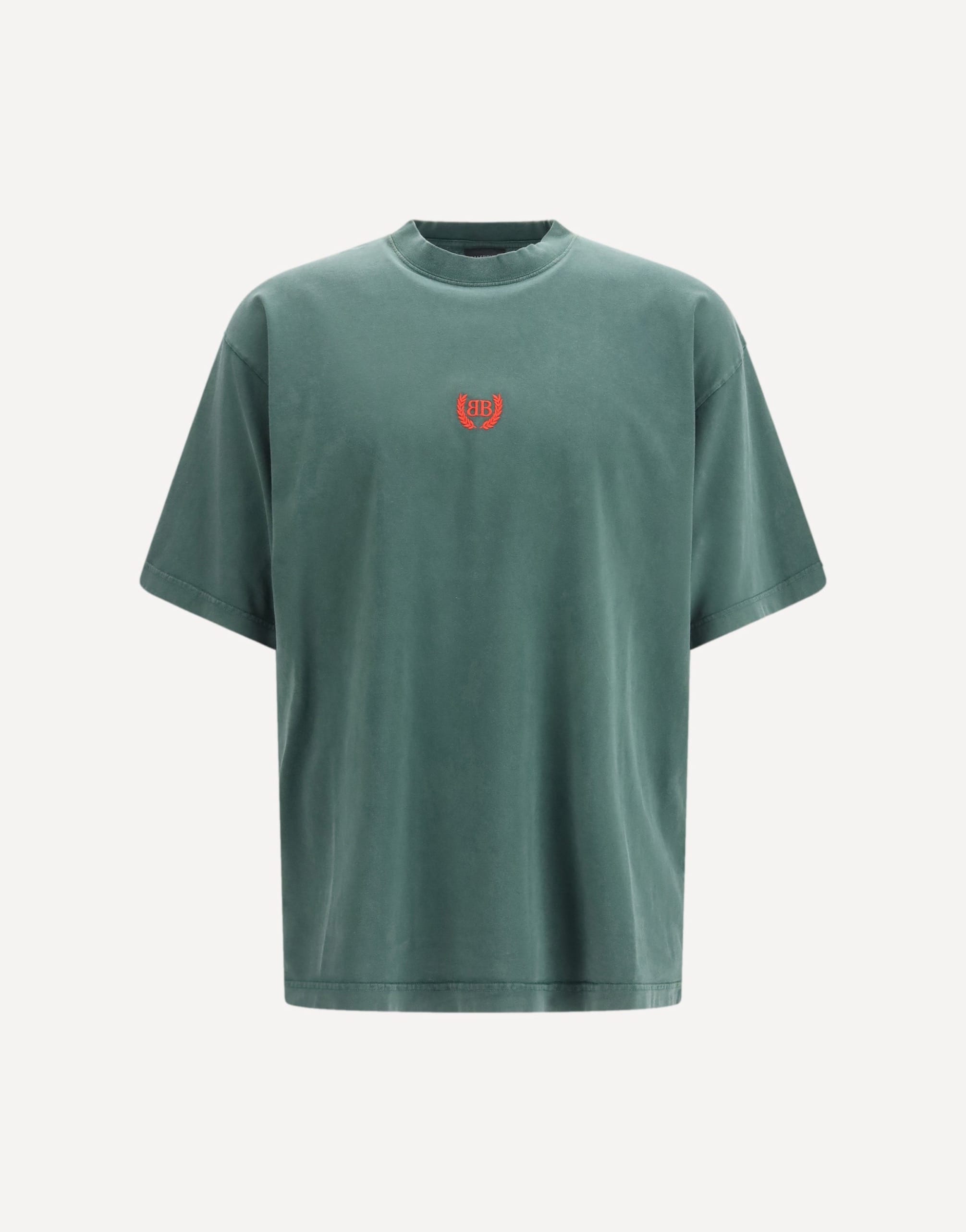 Balenciaga Bb Logo Embroidered T‑shirt