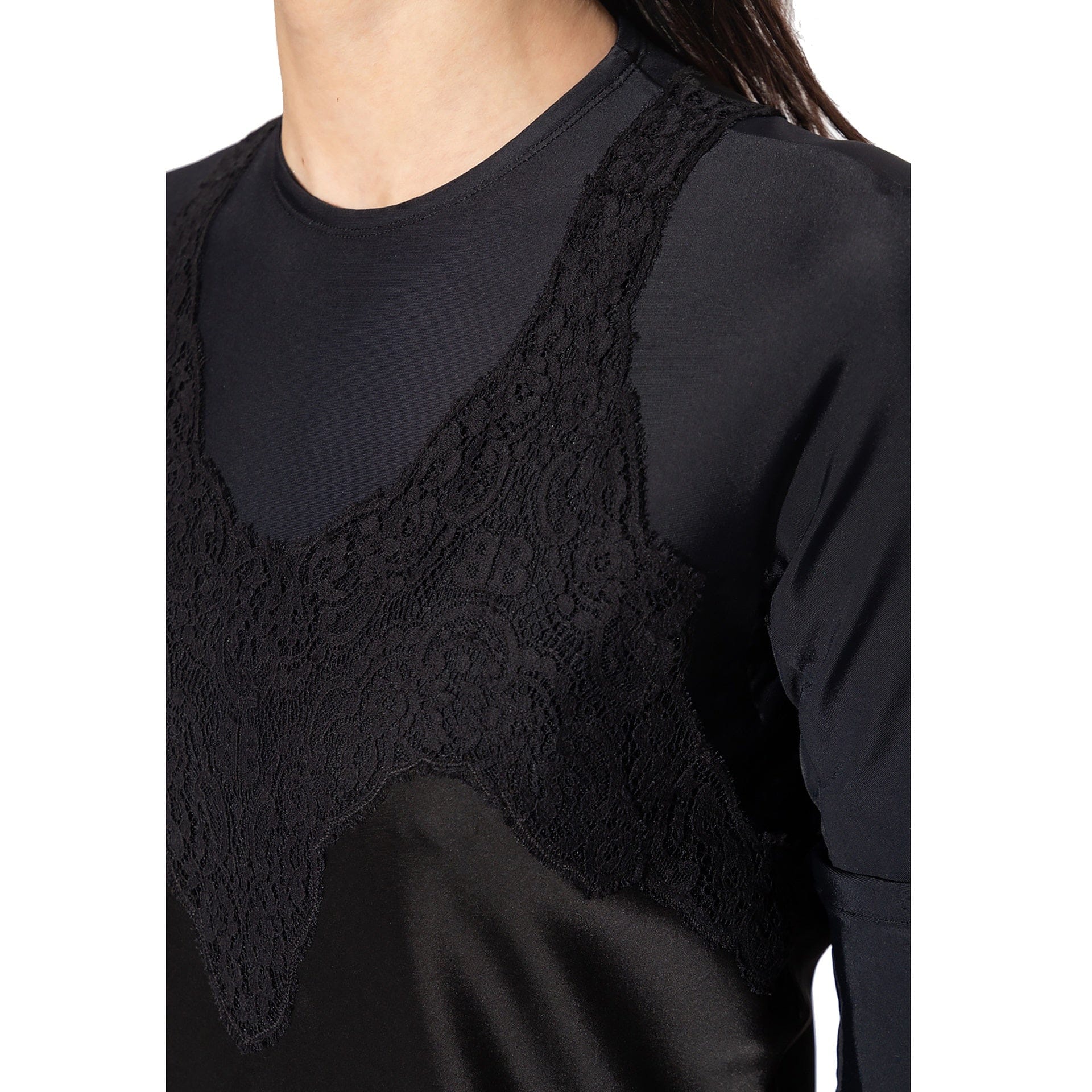 Balenciaga Bb Monogram Lace Slip Dress