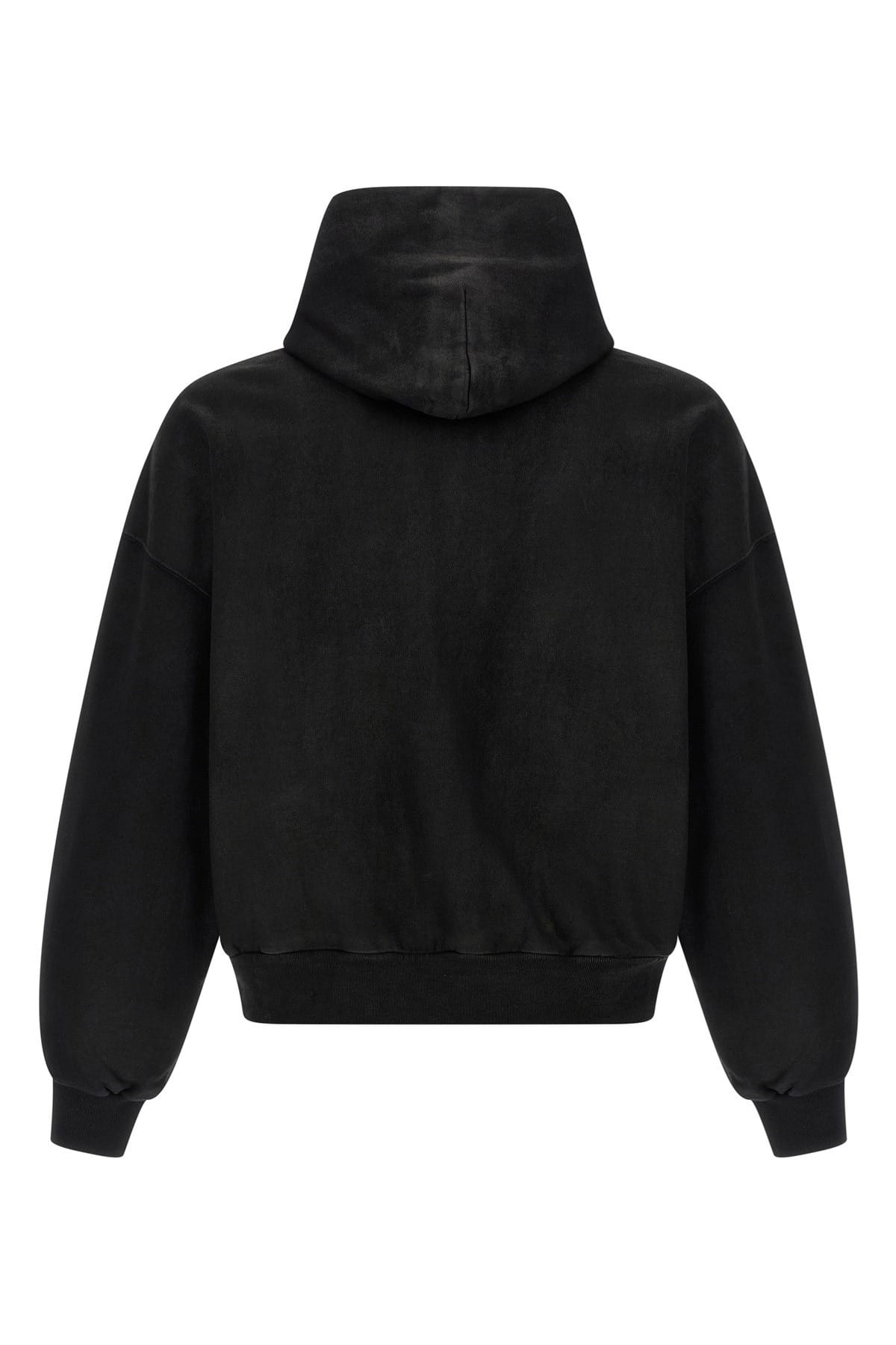 Balenciaga Balenciaga Black Cropped Zip Hoodie