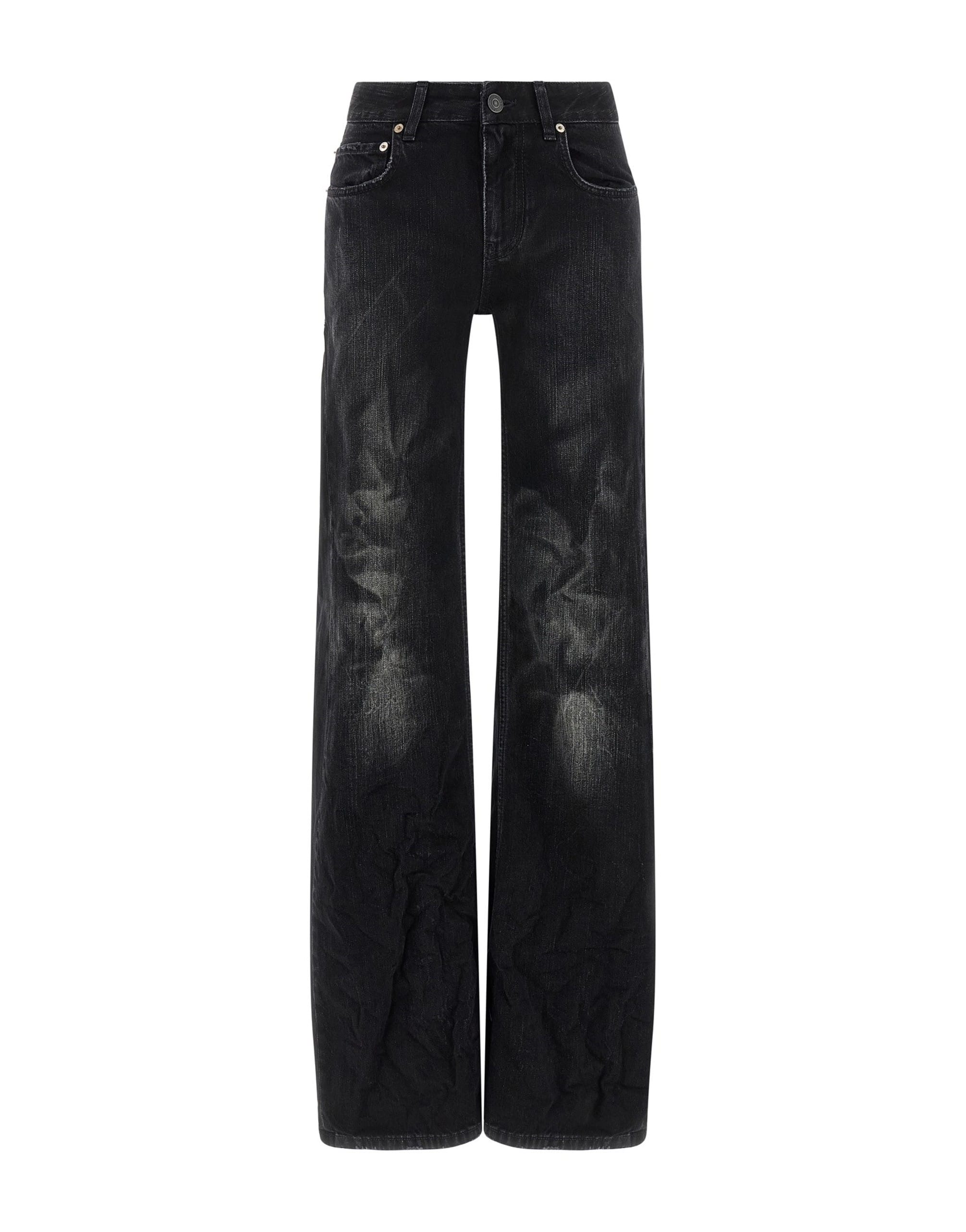 Balenciaga Balenciaga Black Wide Leg Jeans