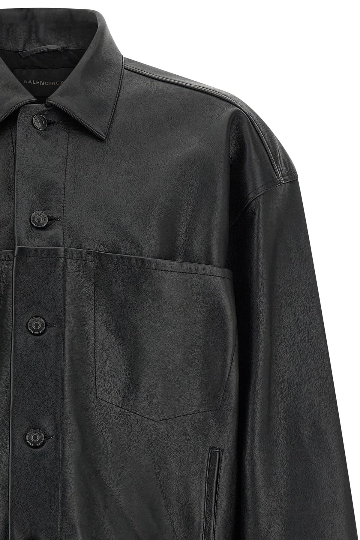 Balenciaga Balenciaga Buffalo Leather Shirt Jacket