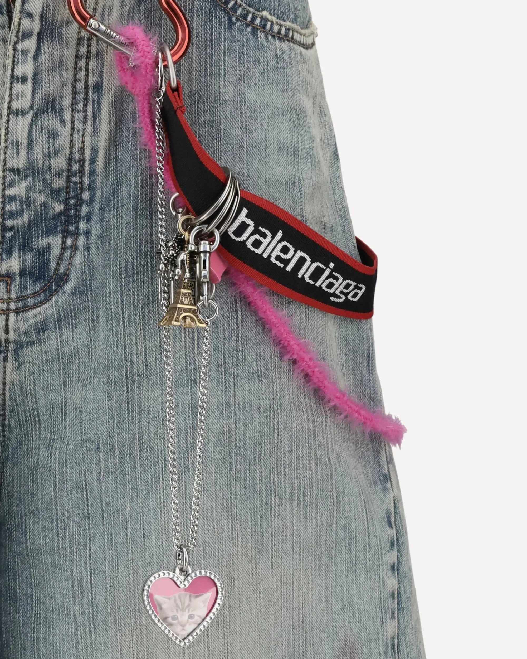 Balenciaga Charms Wide Leg Jeans