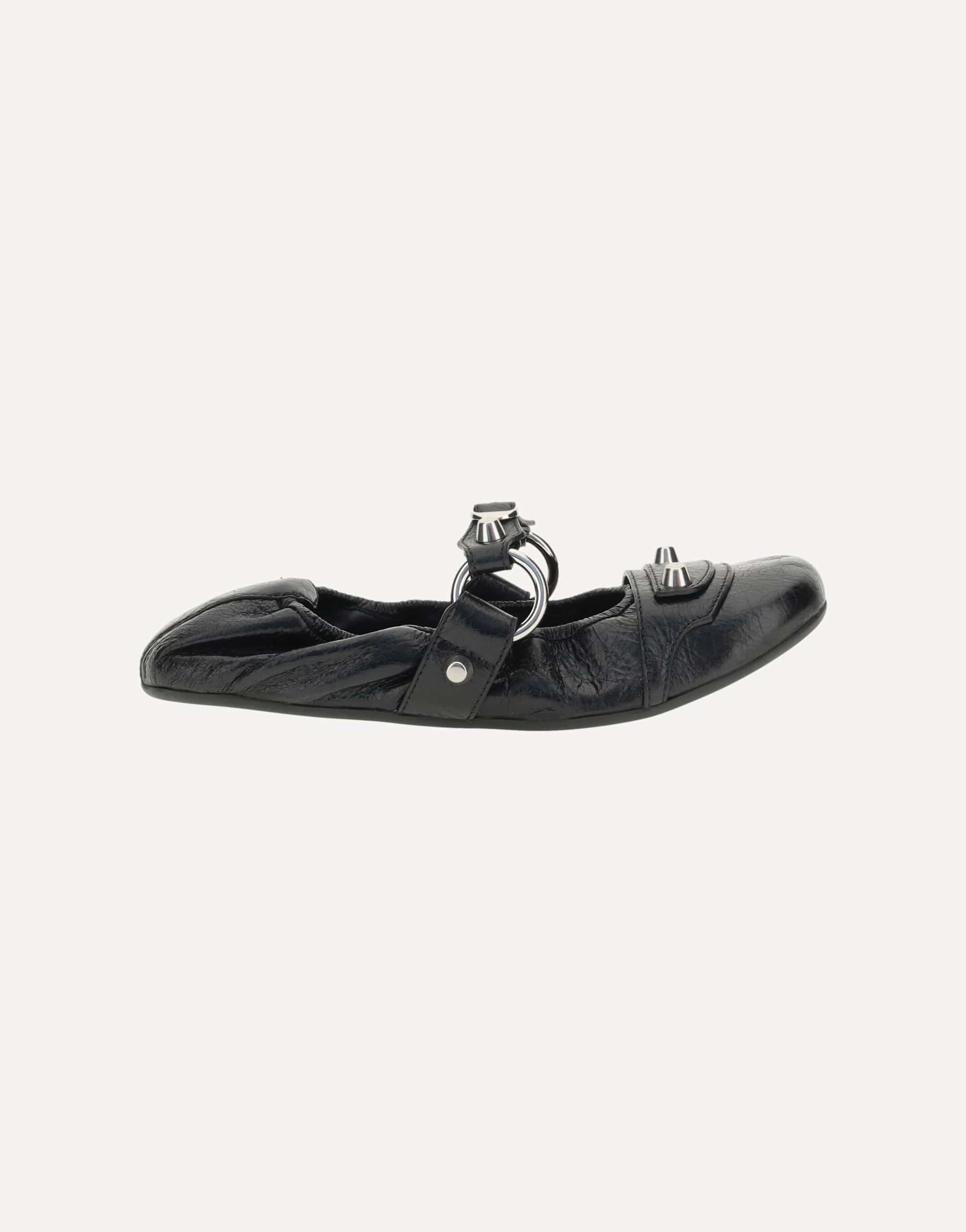 Balenciaga City Ballerinas Leather Flats