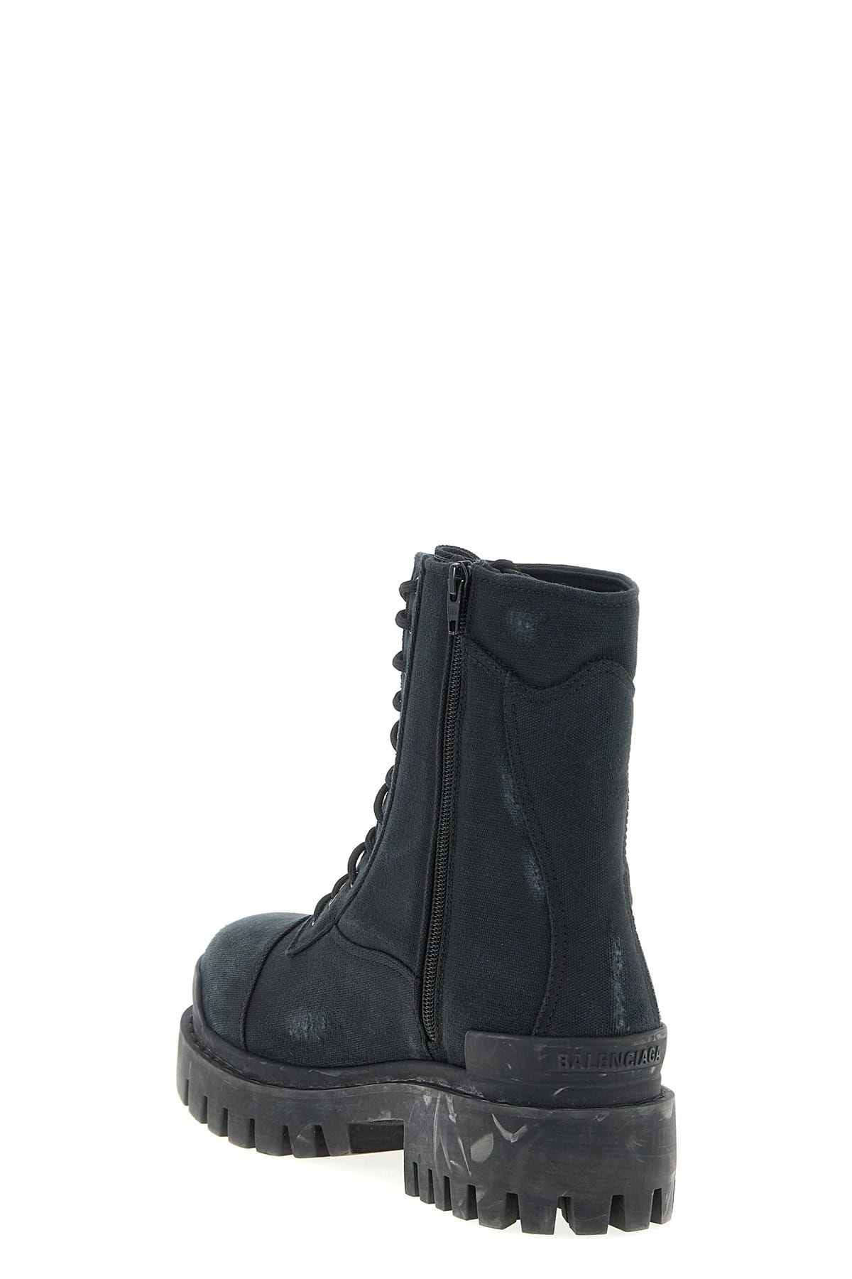 Balenciaga コンバット ストライク キャンバス ブーツ | Sendegaro JP
