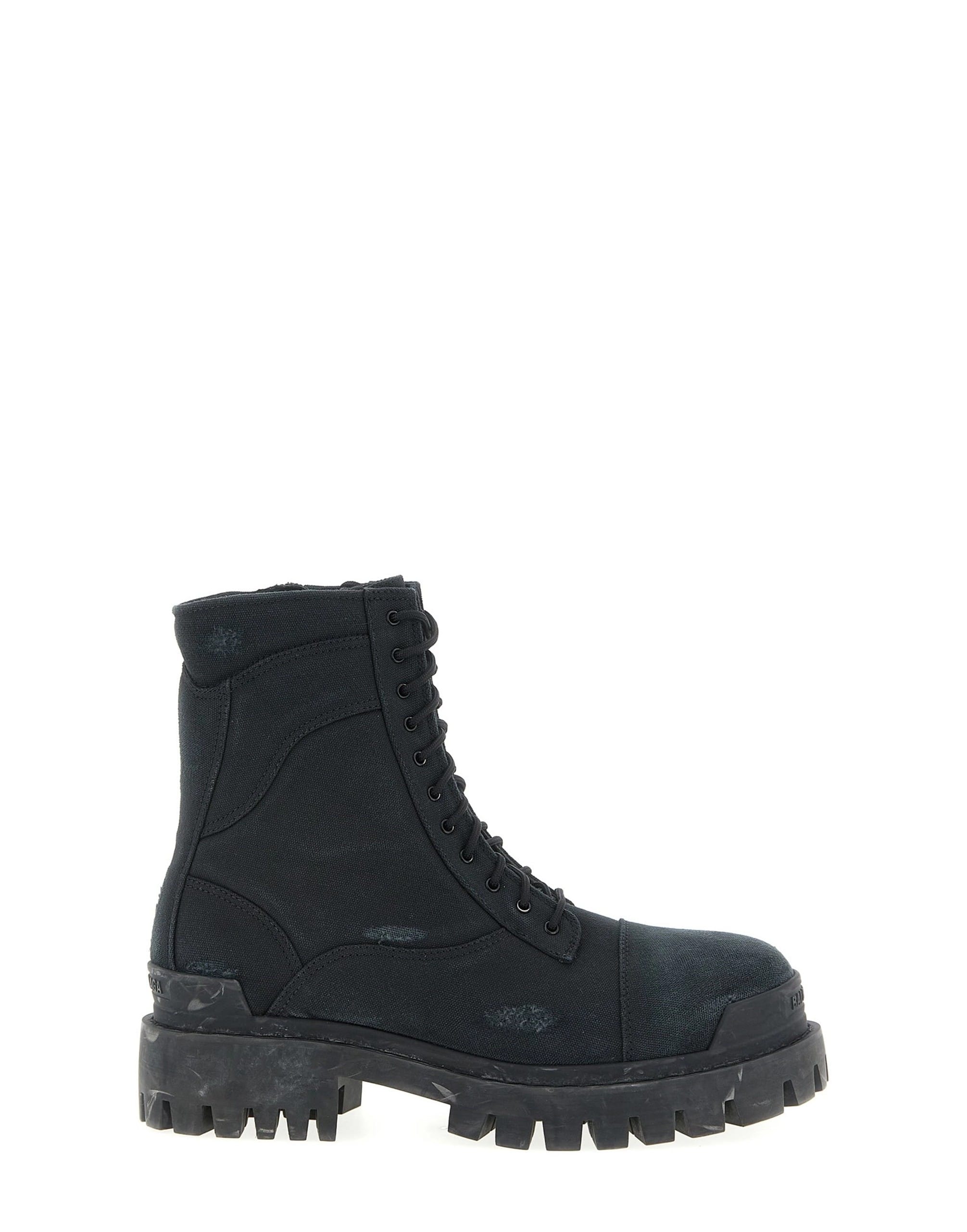 Balenciaga コンバット ストライク キャンバス ブーツ | Sendegaro JP