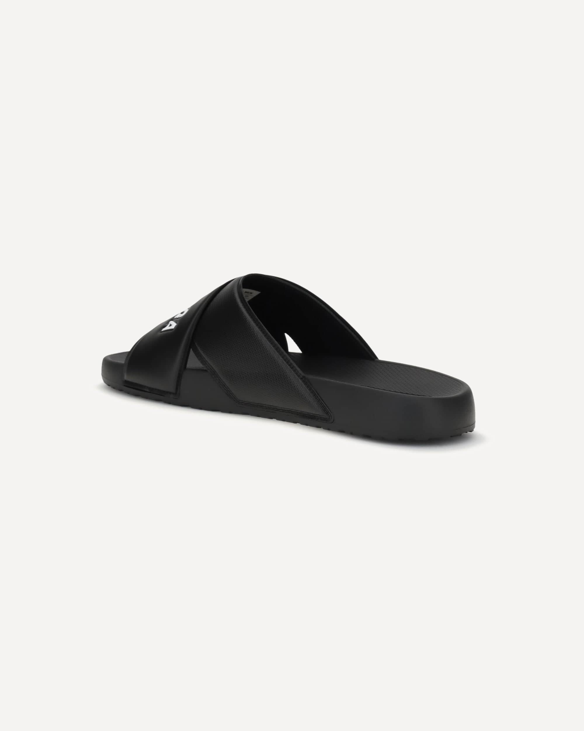Balenciaga Balenciaga Cross-Logo Rubber Slides