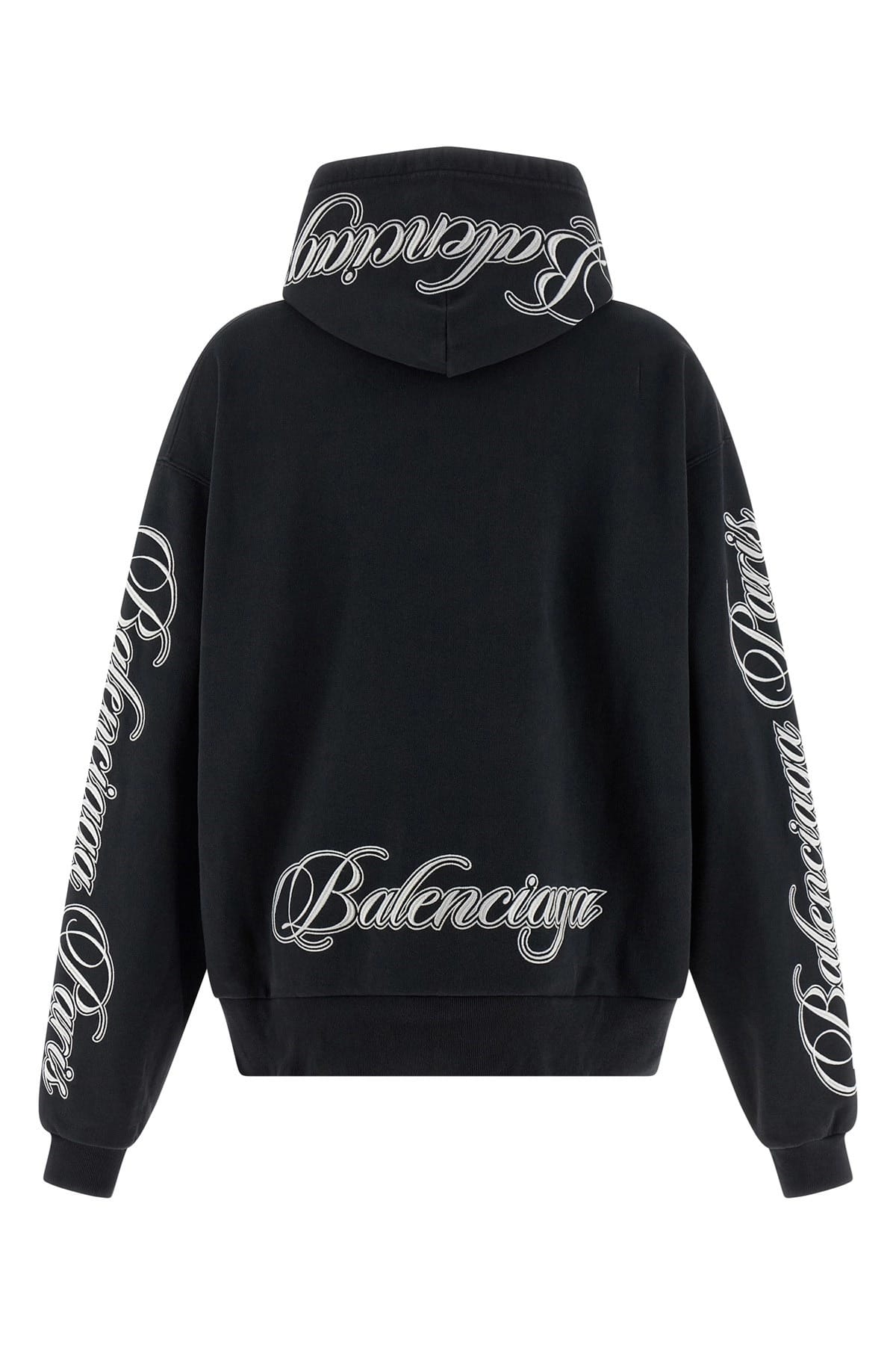 Balenciaga Balenciaga Cursive Embroidered Hoodie