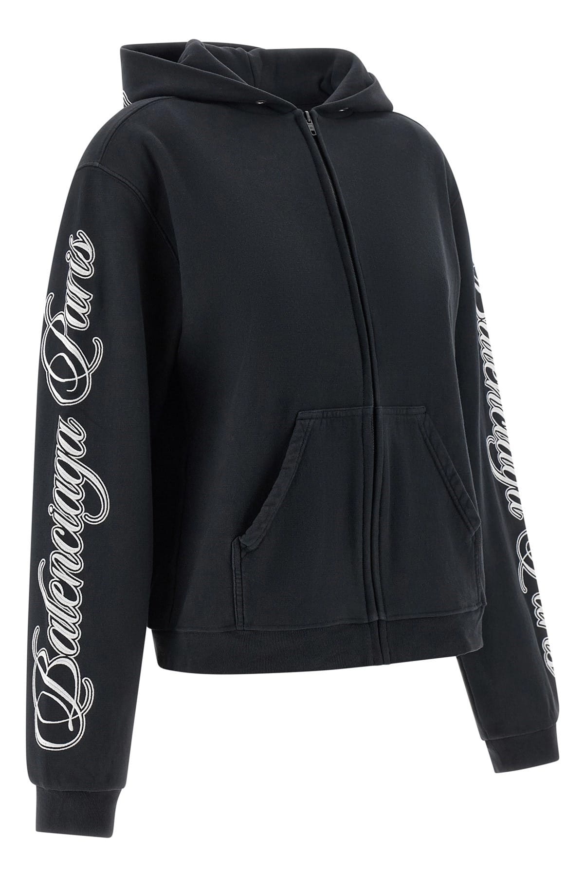 Sweat à capuche Balenciaga brodé en écriture cursive