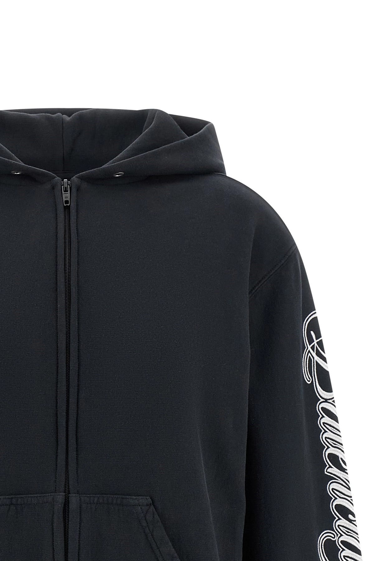 Sweat à capuche Balenciaga brodé en écriture cursive