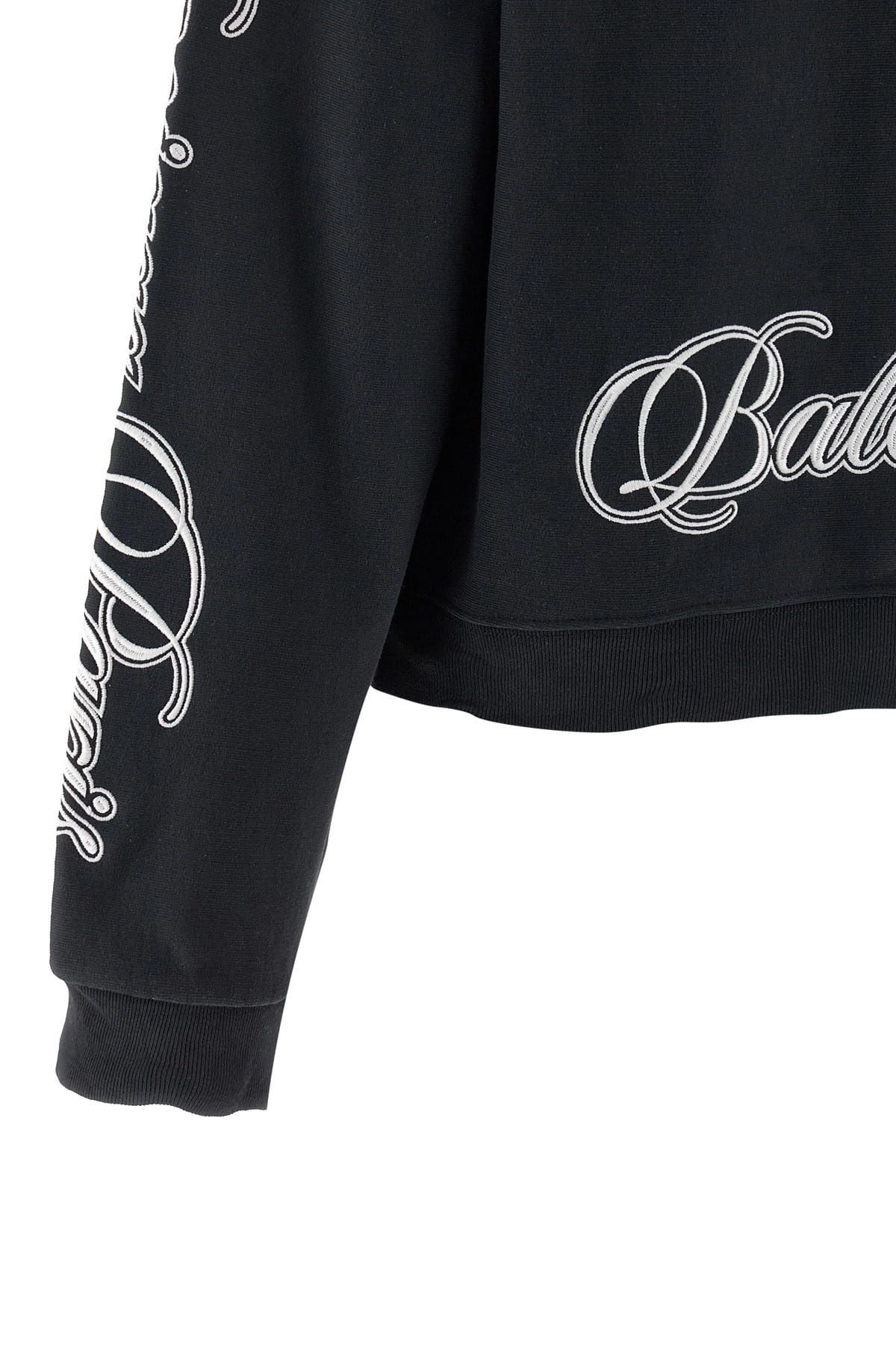 Sweat à capuche Balenciaga brodé en écriture cursive