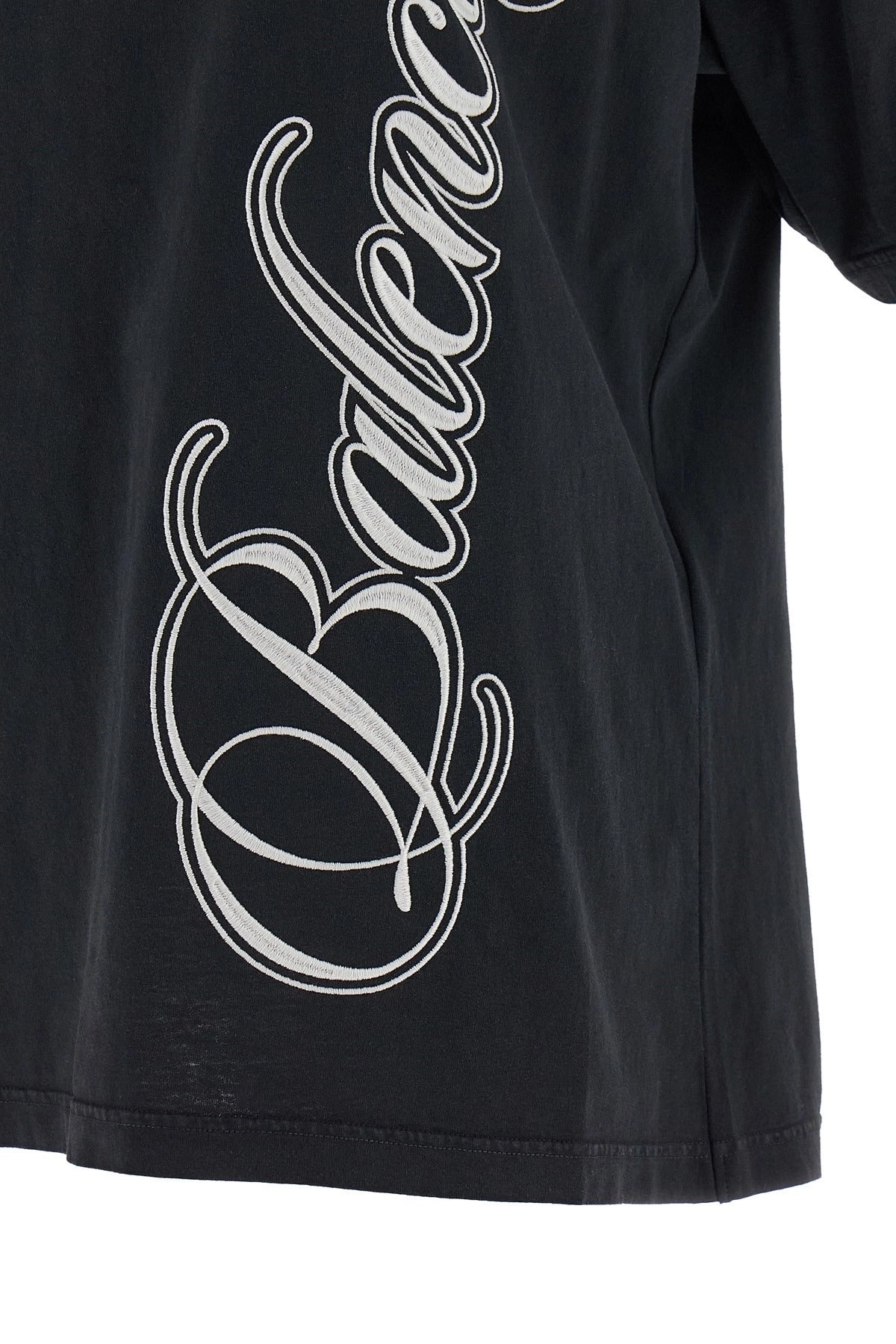 Balenciaga Cursive Embroidered T-Shirt